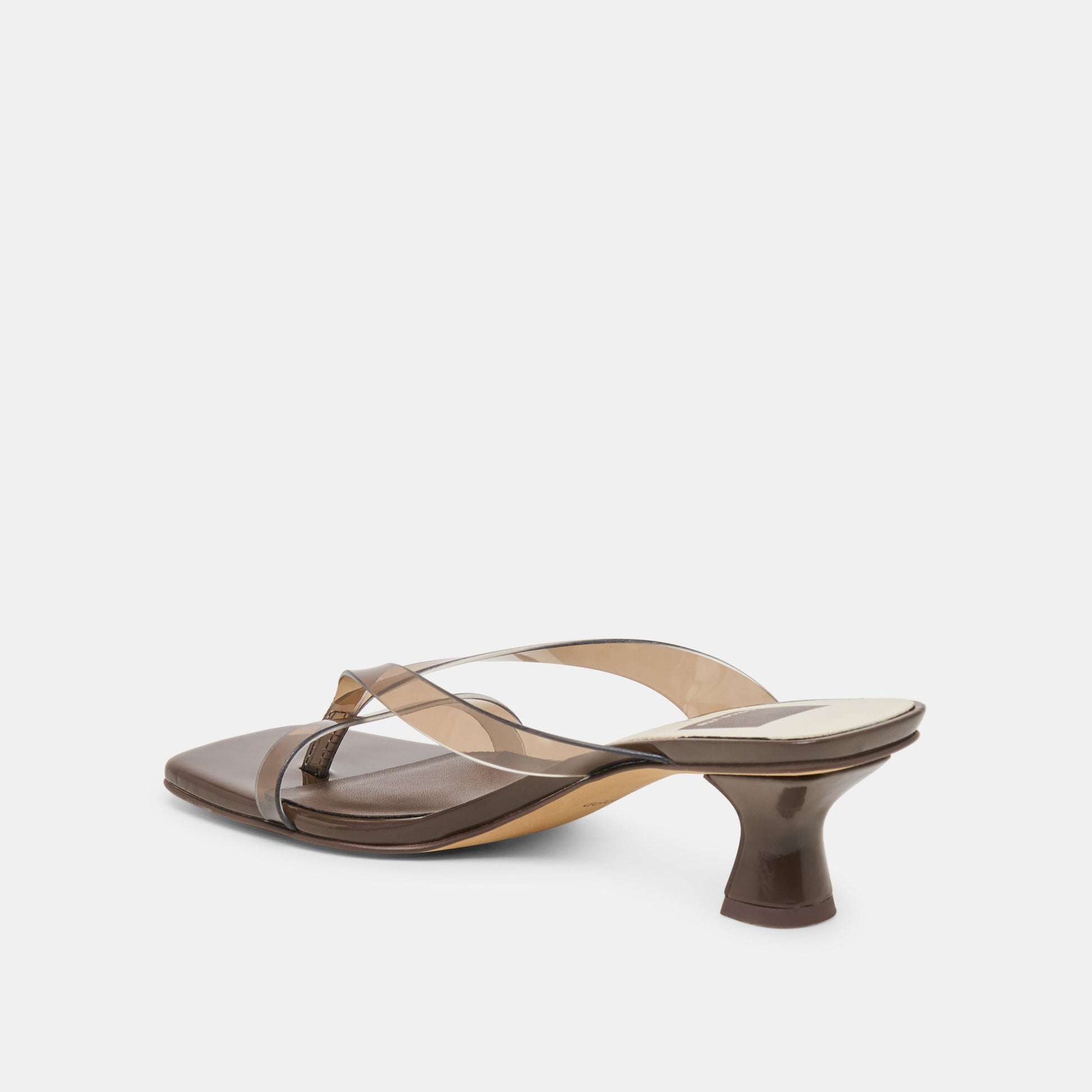 Dolce Vita Brevel Vinyl Wide Dk Brown Jelly Heels