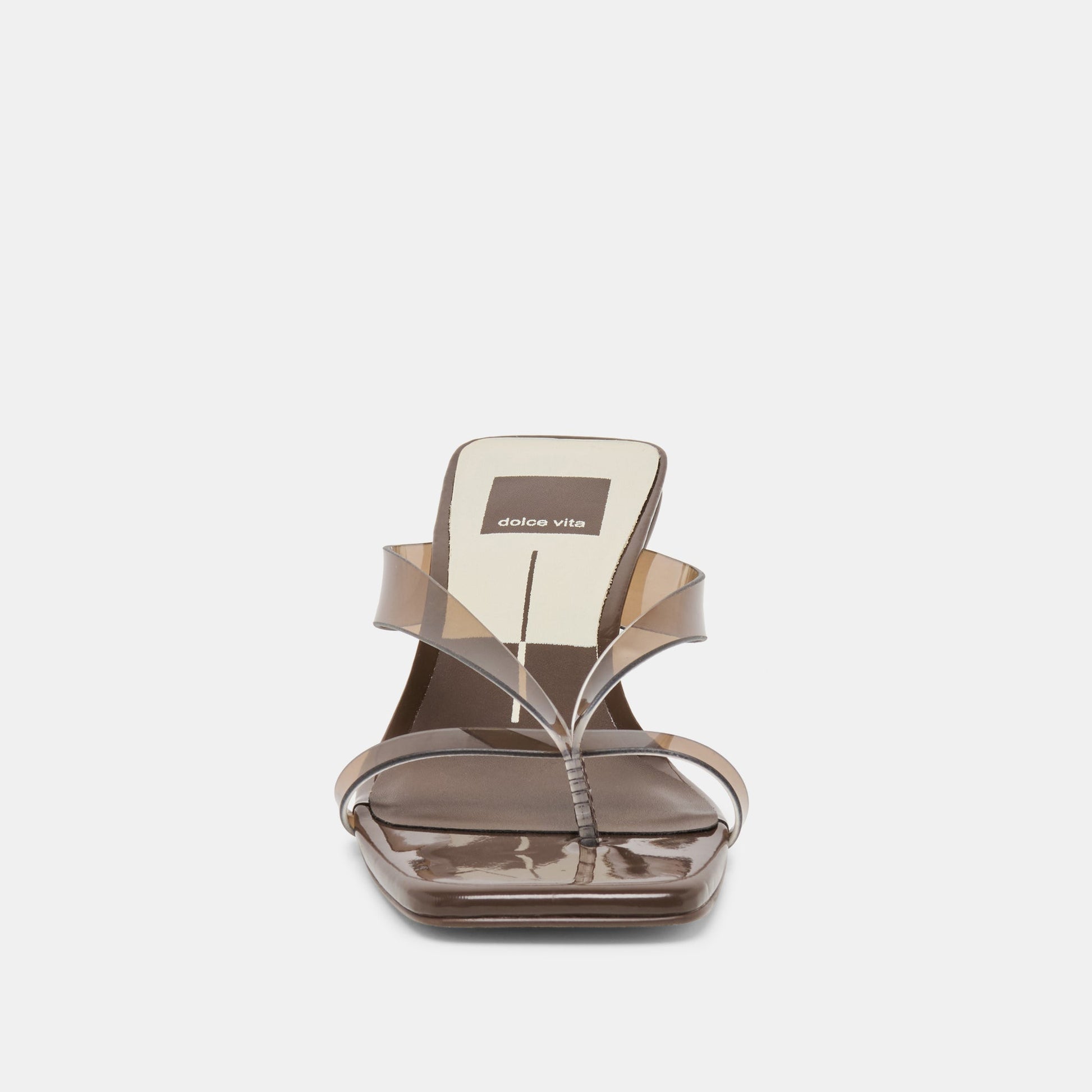 Dolce Vita Brevel Vinyl Wide Dk Brown Jelly Heels