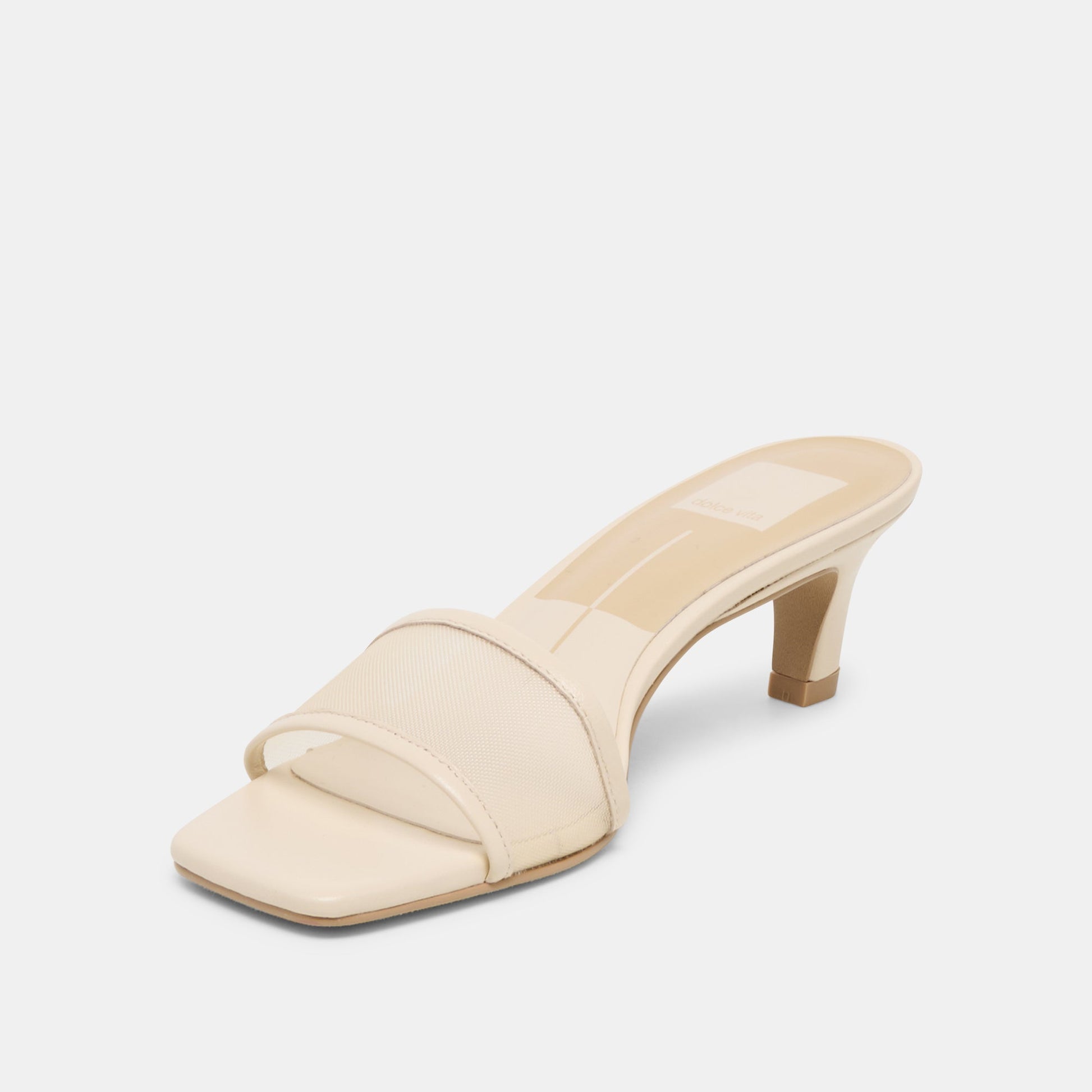 Dolce Vita Rexa Mesh Creme Mesh Heels
