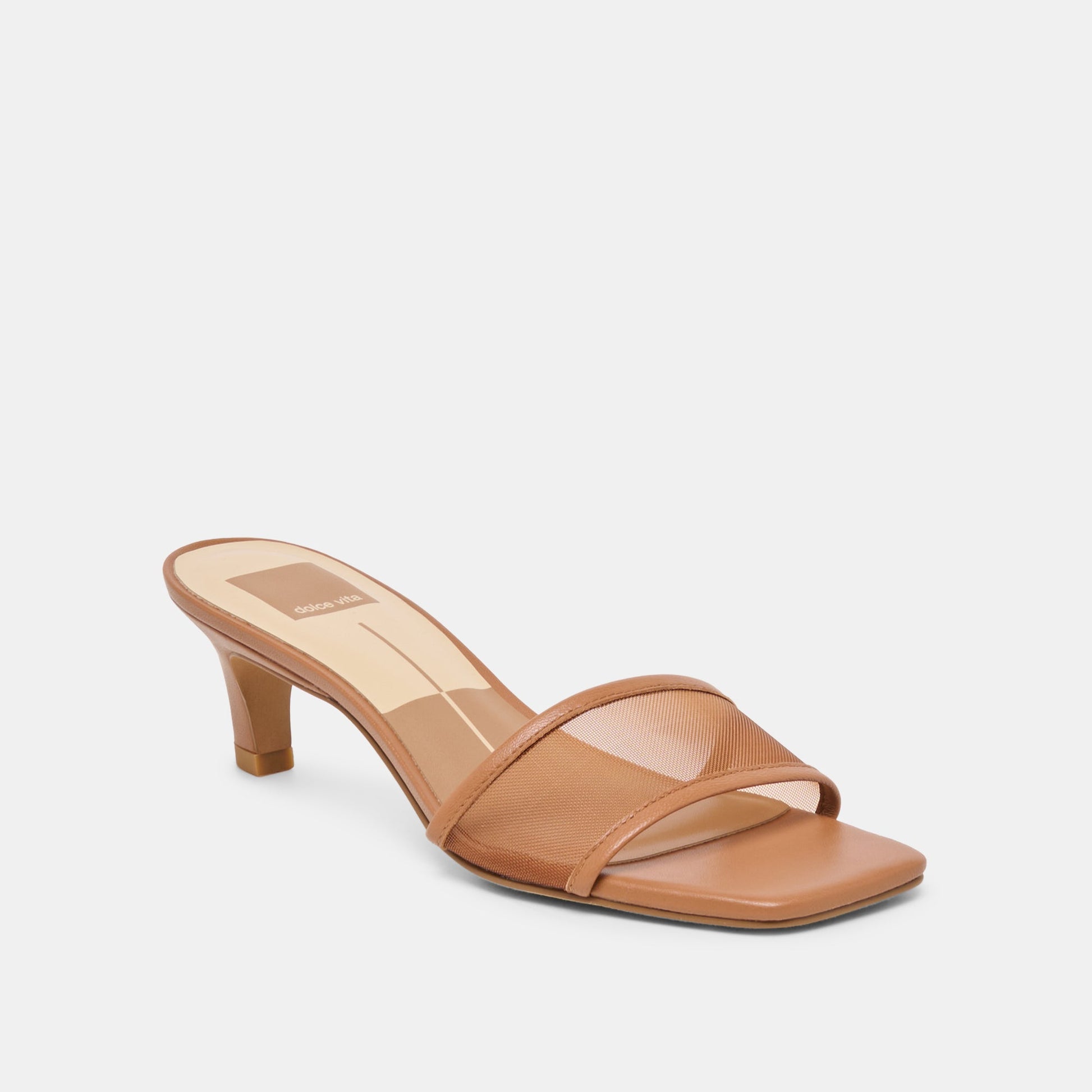Dolce Vita Rexa Mesh Caramel Mesh Heels