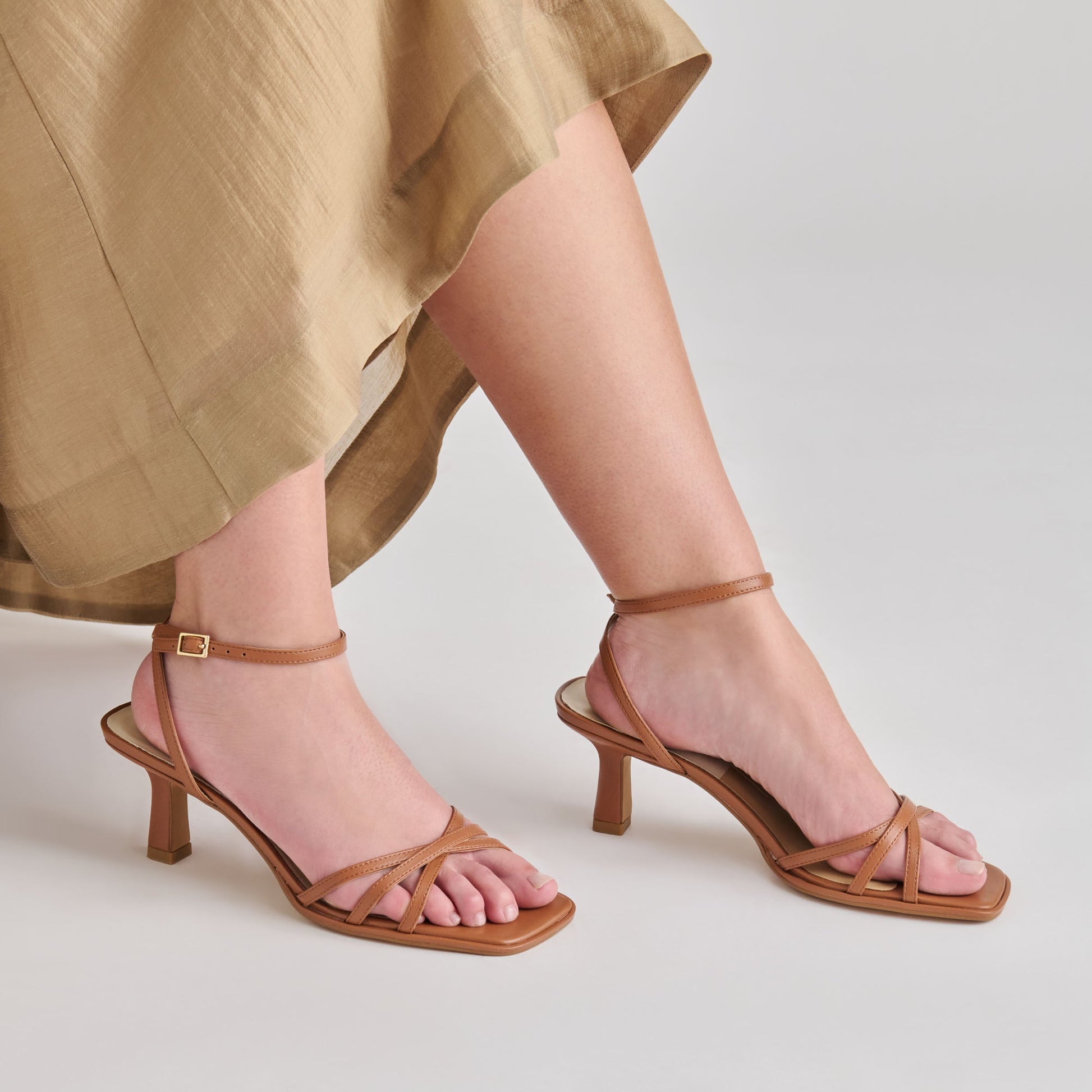 Dolce Vita Manji Saddle Leather Heels