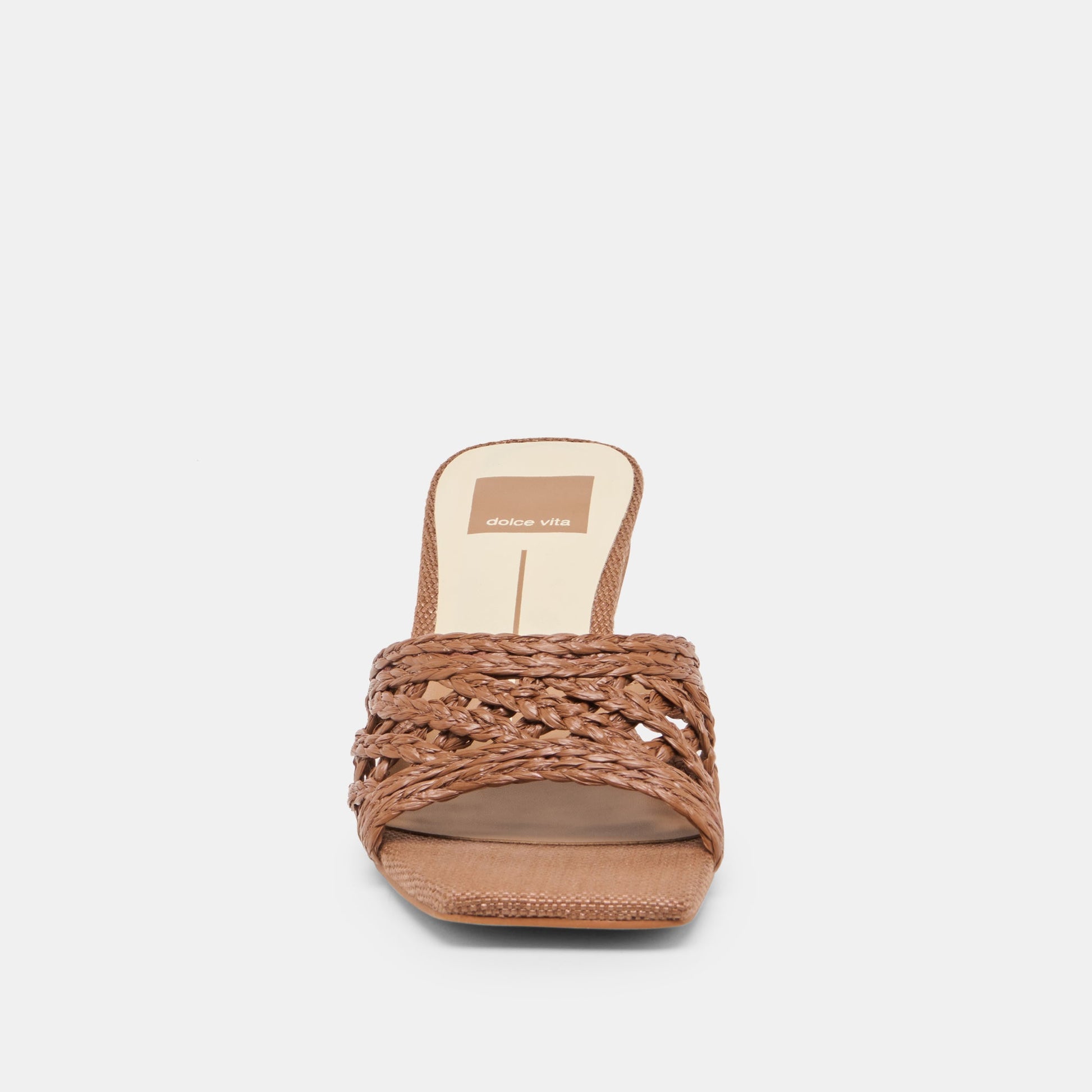 Dolce Vita Bowen Cognac Raffia Heels