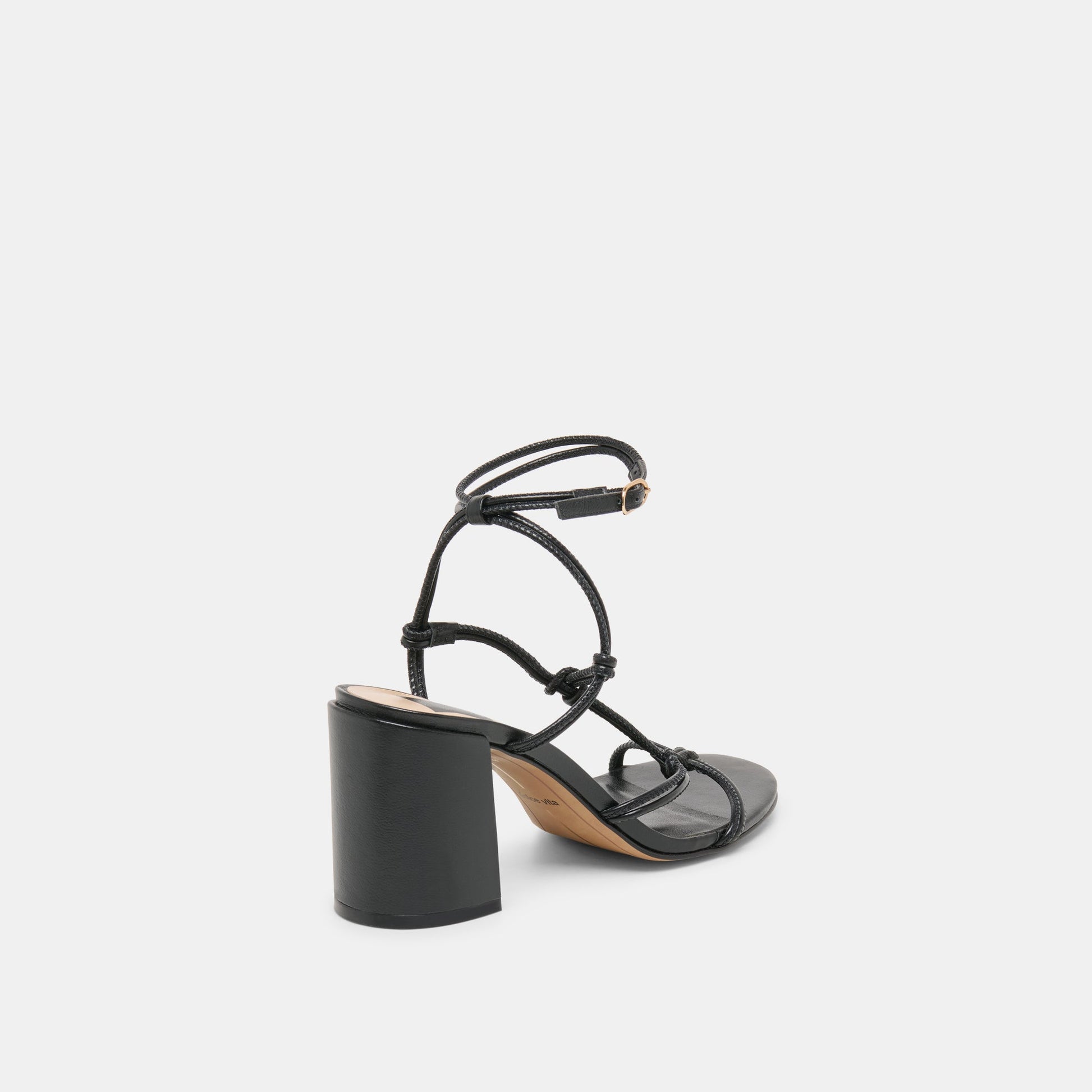 Dolce Vita Fizzy Black Leather Heels