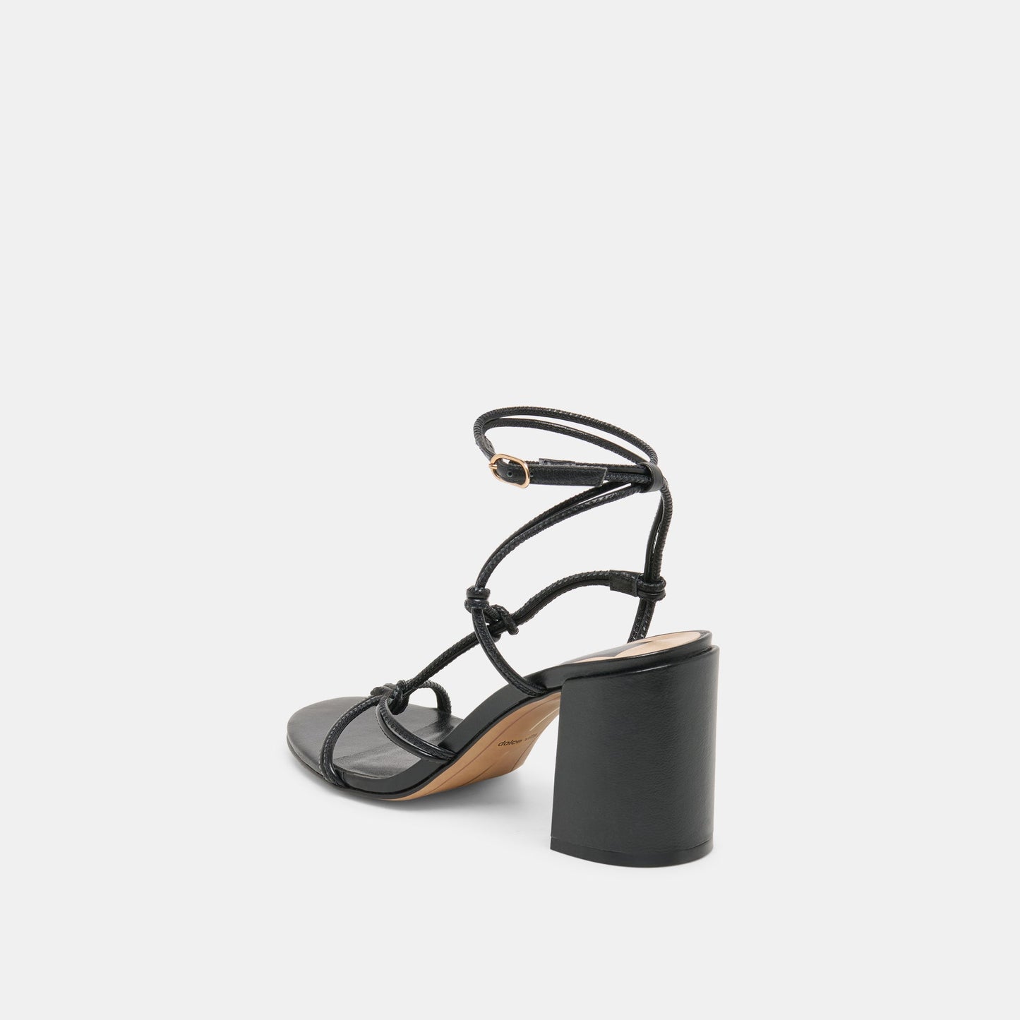 Dolce Vita Fizzy Black Leather Heels