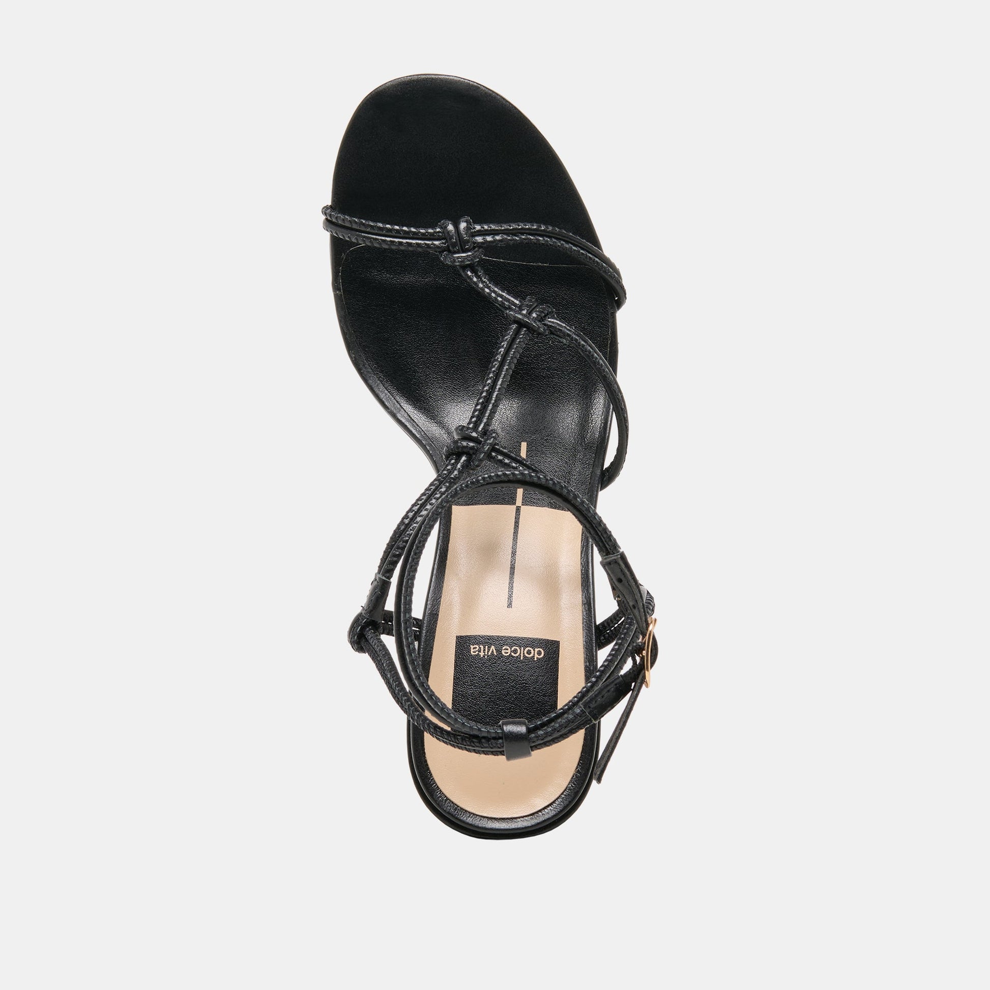 Dolce Vita Fizzy Black Leather Heels