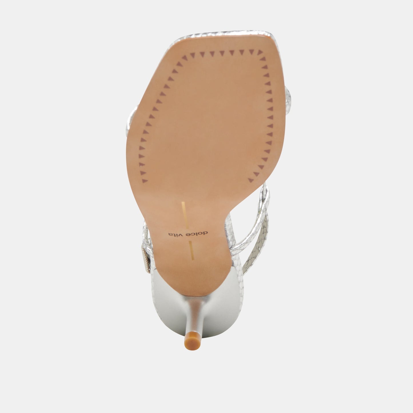 Dolce Vita LAURY HEELS SILVER EMBOSSED LEATHER
 – Dolce Vita