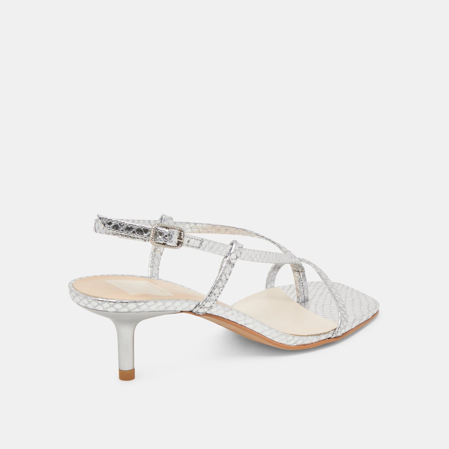 Dolce Vita LAURY HEELS SILVER EMBOSSED LEATHER
 – Dolce Vita