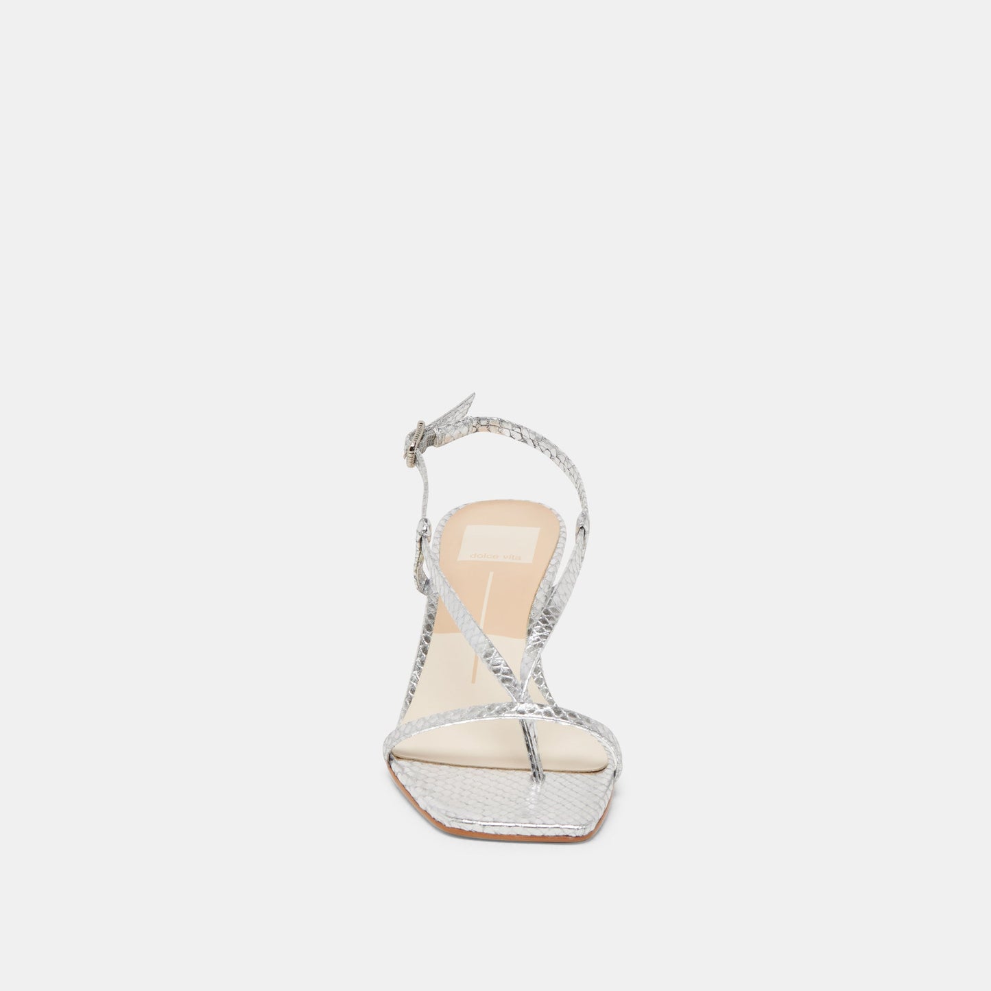 Dolce Vita LAURY HEELS SILVER EMBOSSED LEATHER
 – Dolce Vita