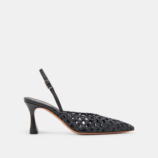 Dolce Vita GLORIA HEELS BLACK WOVEN
 – Dolce Vita