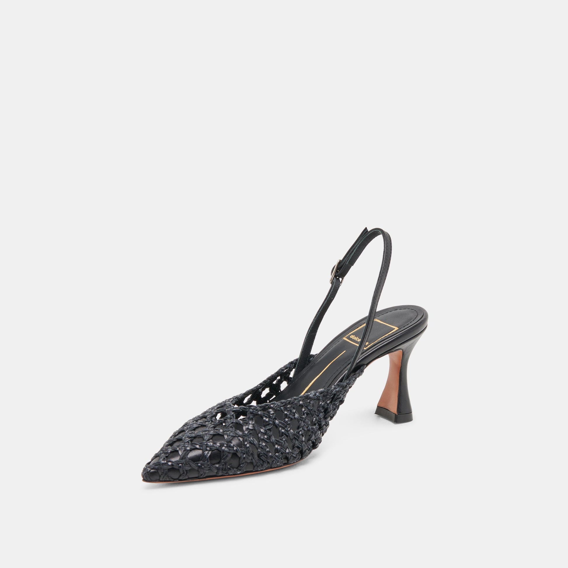 Dolce Vita GLORIA HEELS BLACK WOVEN
 – Dolce Vita