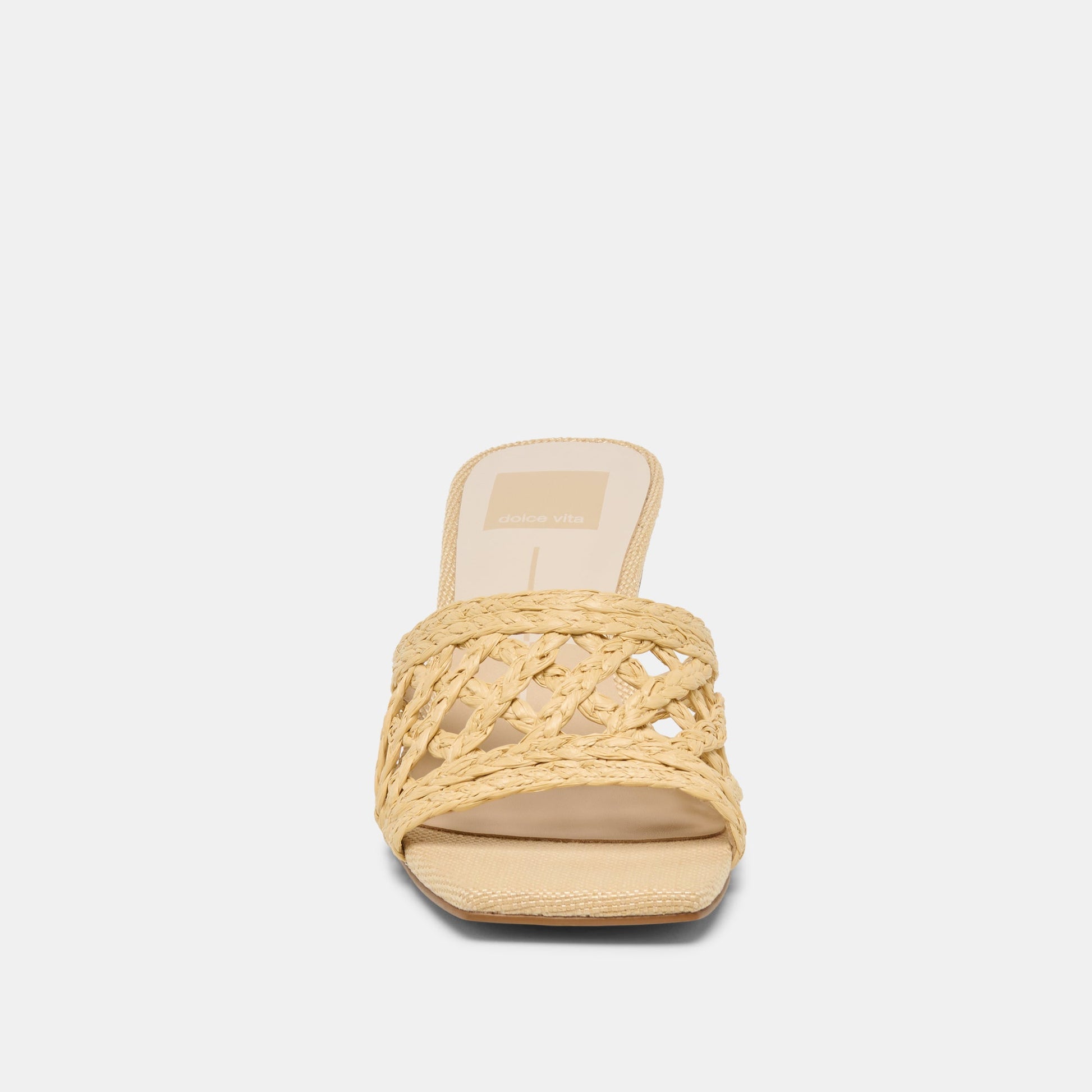 Dolce Vita Bowen Lt Natural Raffia Heels