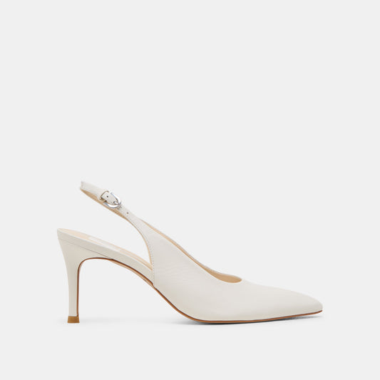 Dolce Vita ELASI HEELS WHITE LEATHER
 – Dolce Vita