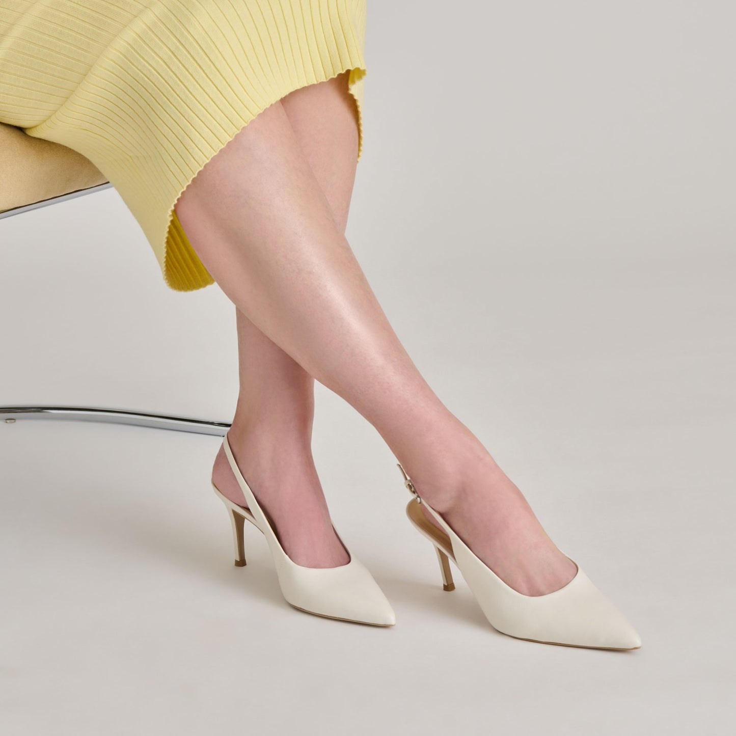 Dolce Vita ELASI HEELS WHITE LEATHER
 – Dolce Vita