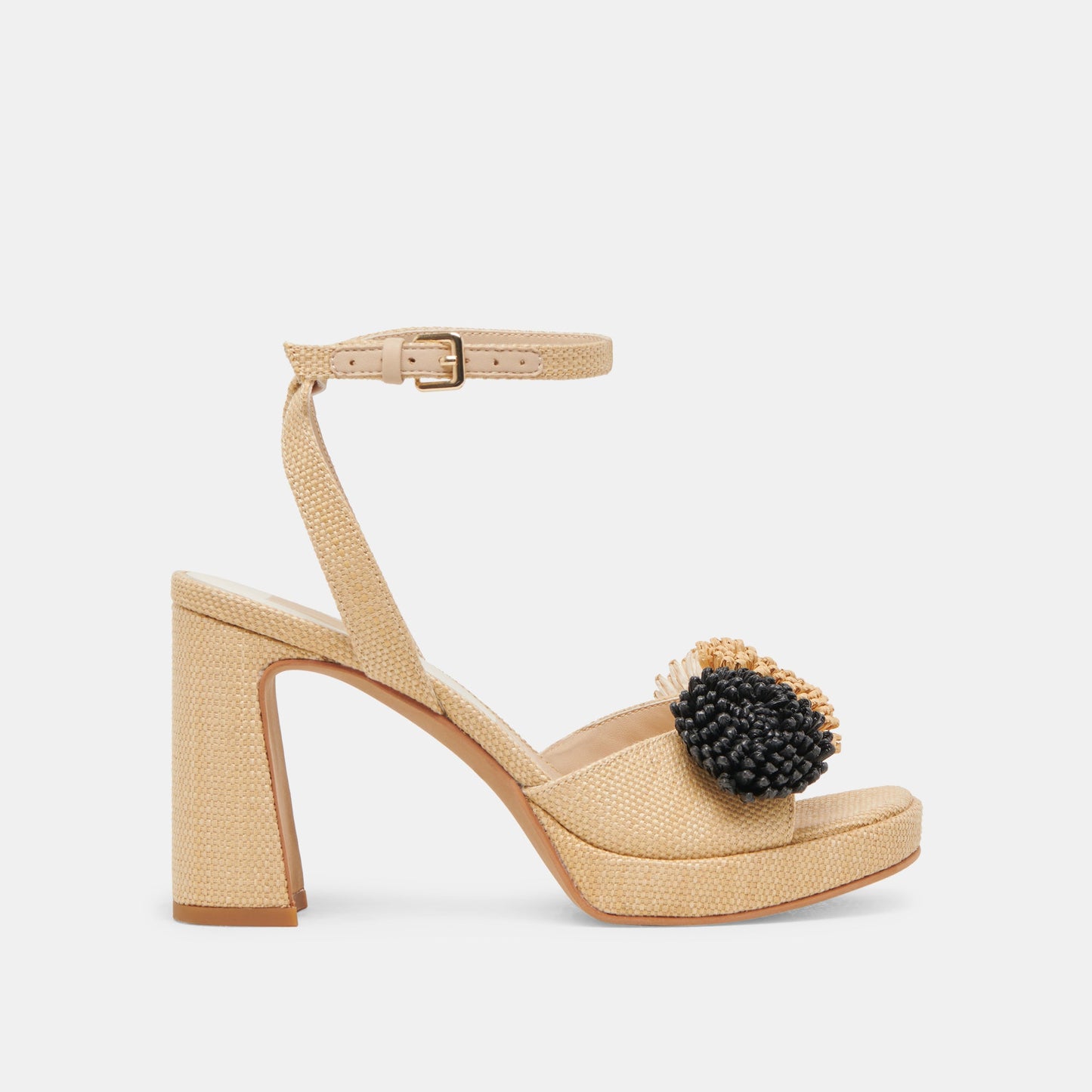Dolce Vita OLIVEA HEELS BLACK NATURAL RAFFIA
 – Dolce Vita