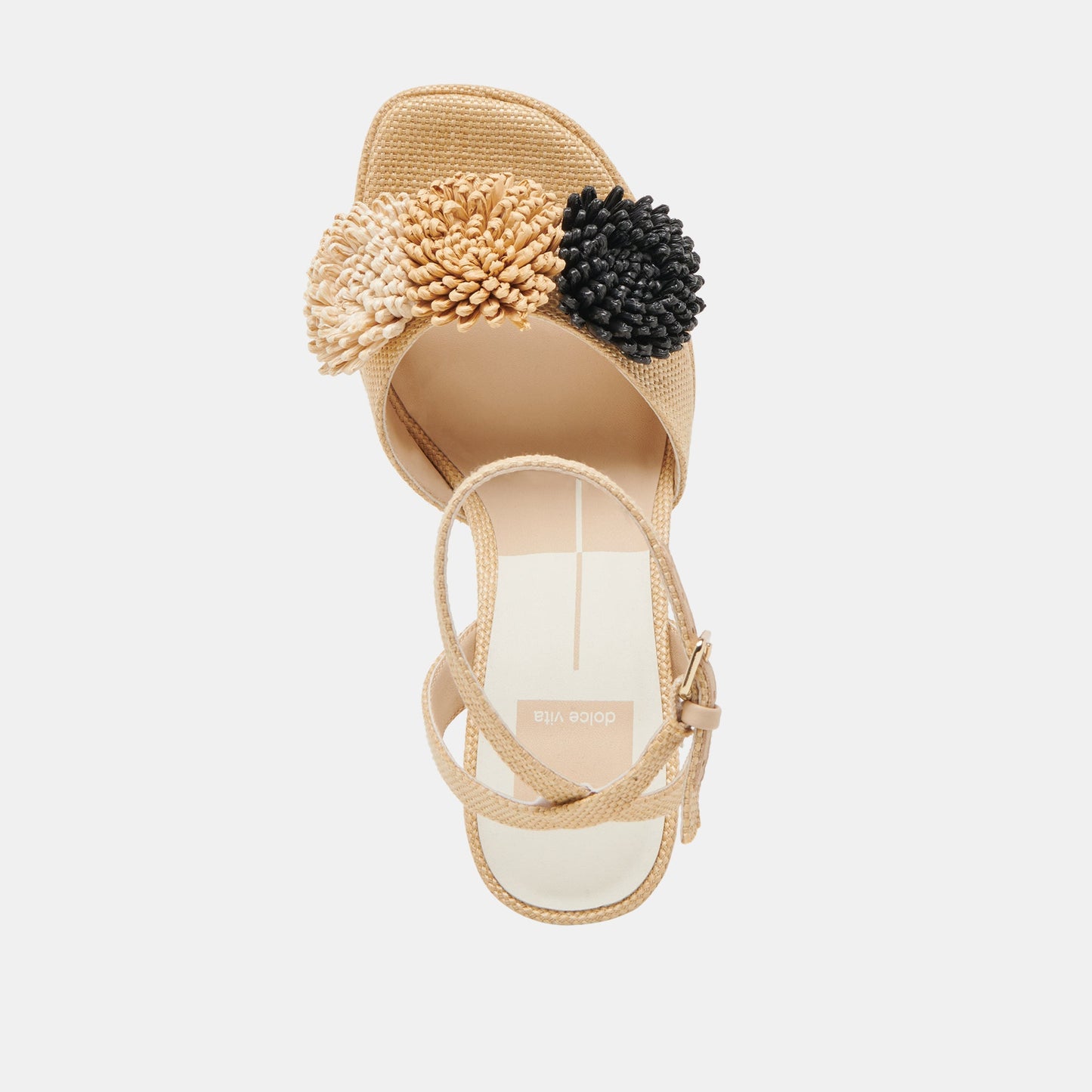 Dolce Vita OLIVEA HEELS BLACK NATURAL RAFFIA
 – Dolce Vita