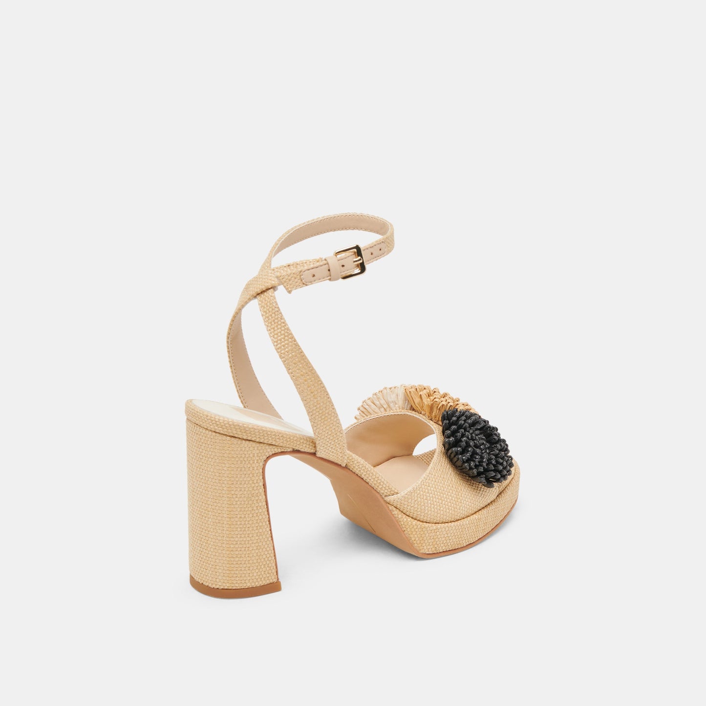 Dolce Vita OLIVEA HEELS BLACK NATURAL RAFFIA
 – Dolce Vita