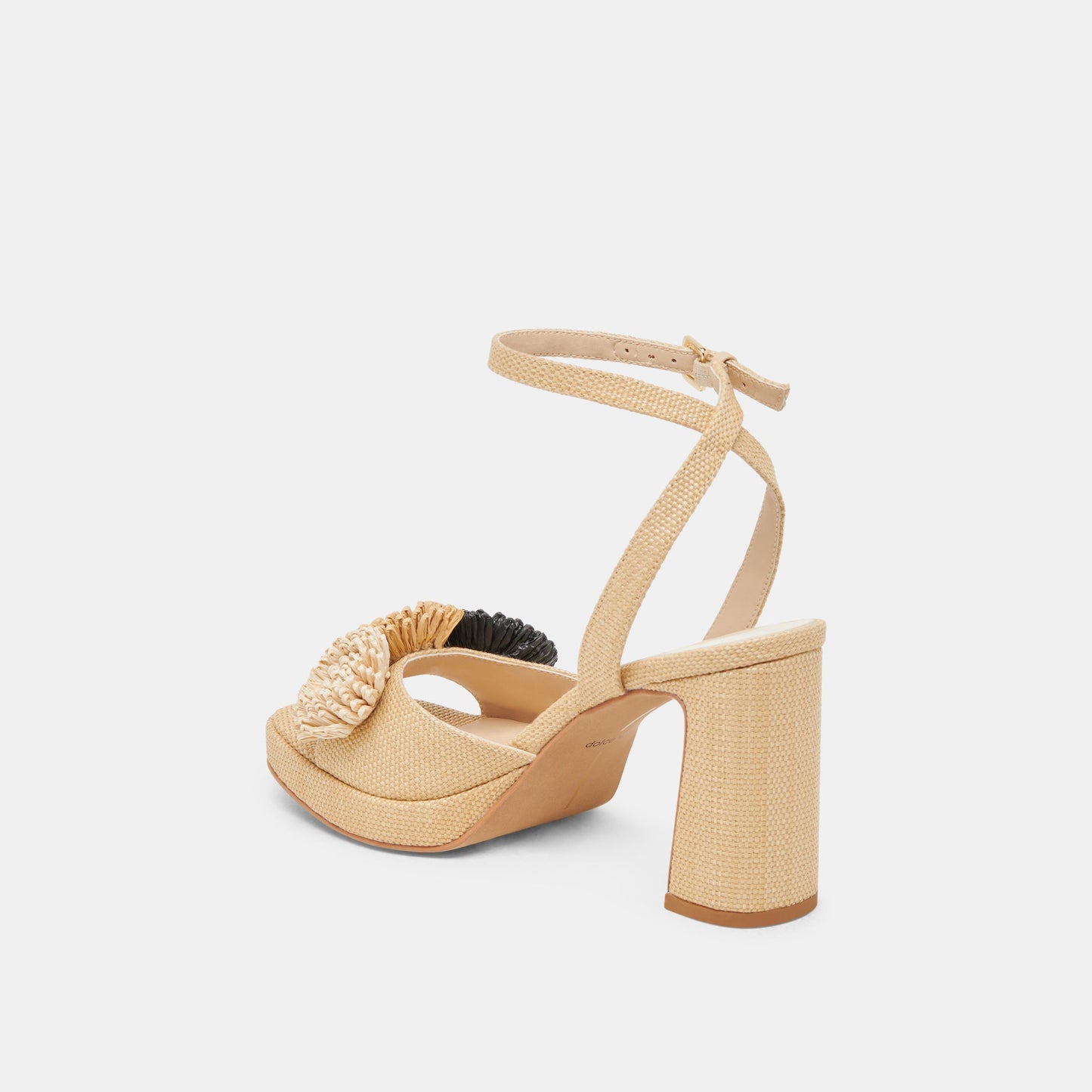 Dolce Vita OLIVEA HEELS BLACK NATURAL RAFFIA
 – Dolce Vita