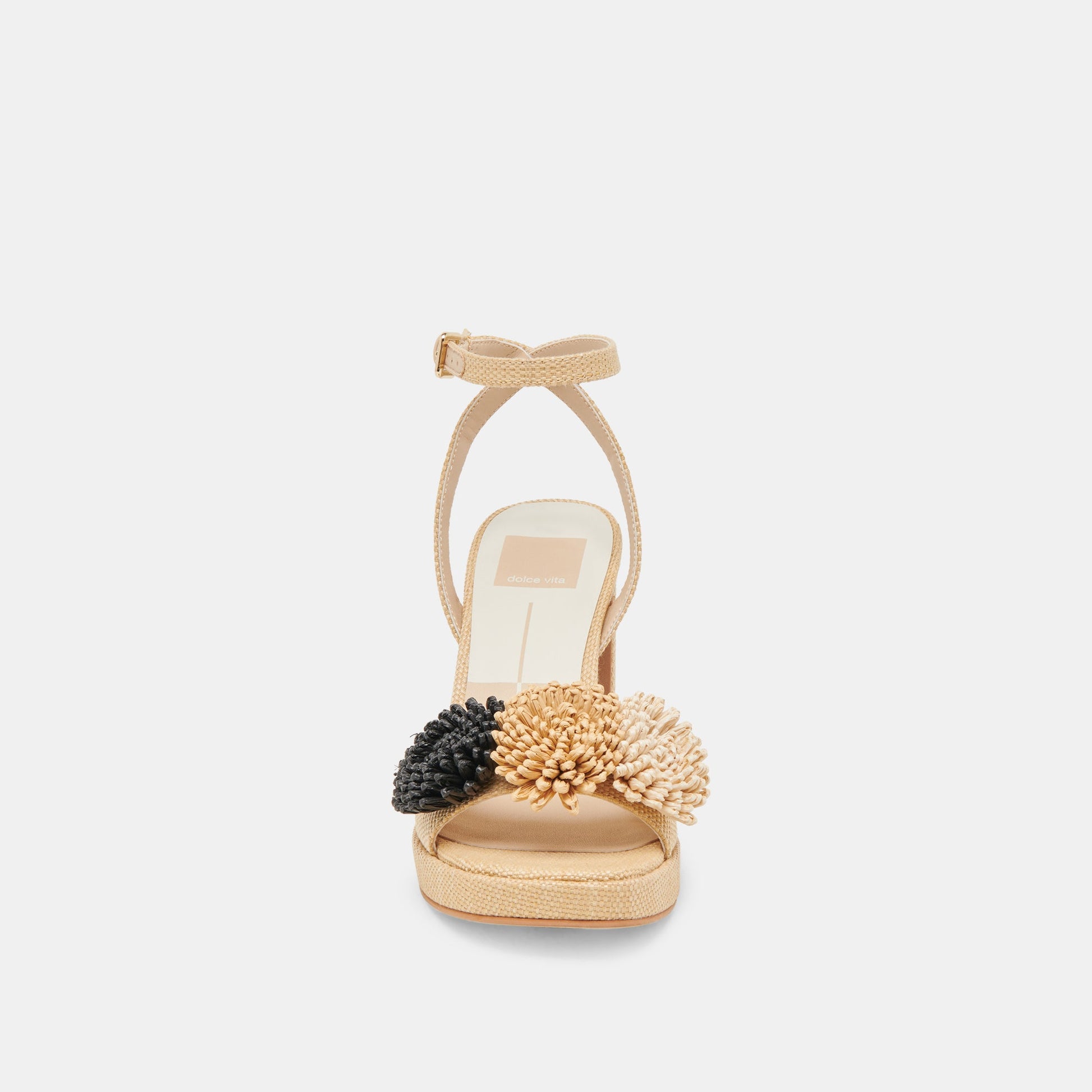 Dolce Vita OLIVEA HEELS BLACK NATURAL RAFFIA
 – Dolce Vita