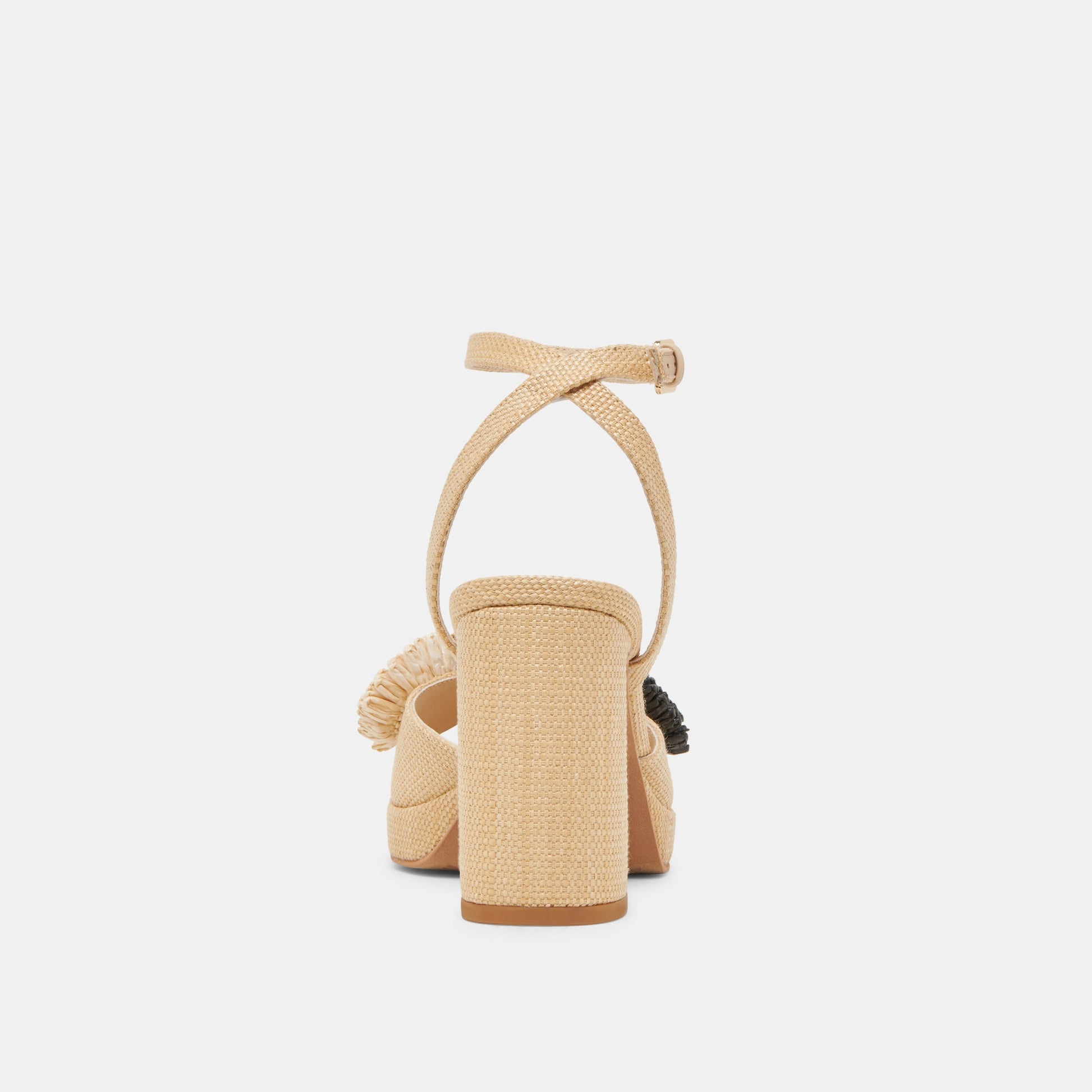 Dolce Vita OLIVEA HEELS BLACK NATURAL RAFFIA
 – Dolce Vita