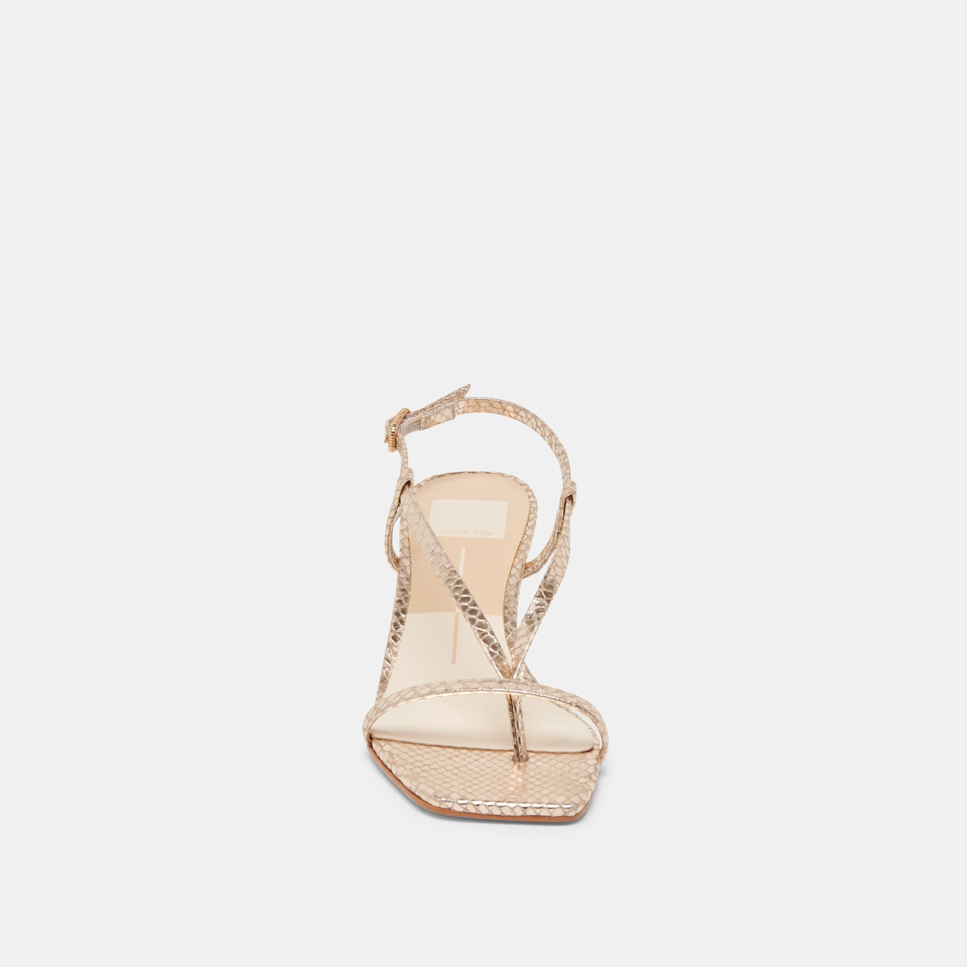 Dolce Vita LAURY HEELS CHAMPAGNE EMBOSSED LEATHER
 – Dolce Vita