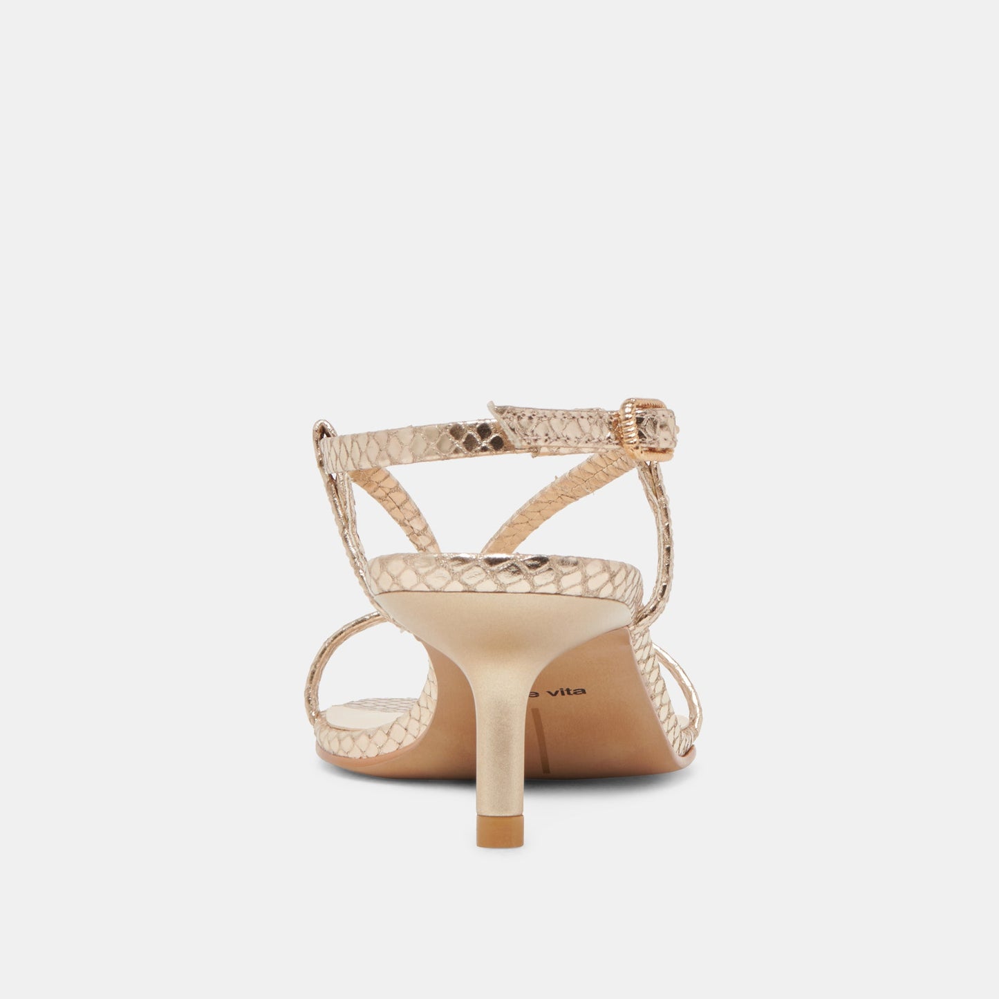 Dolce Vita LAURY HEELS CHAMPAGNE EMBOSSED LEATHER
 – Dolce Vita