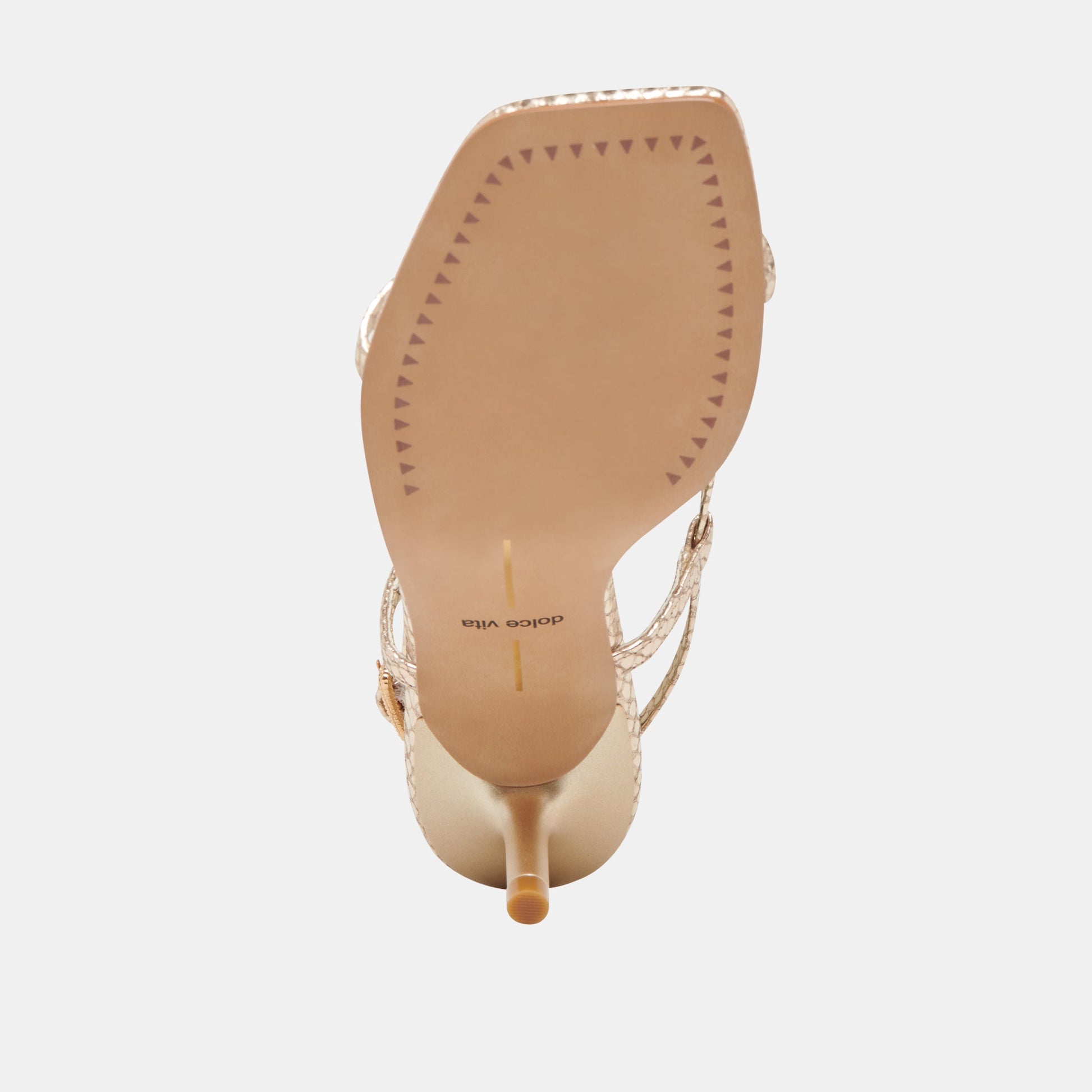 Dolce Vita LAURY HEELS CHAMPAGNE EMBOSSED LEATHER
 – Dolce Vita