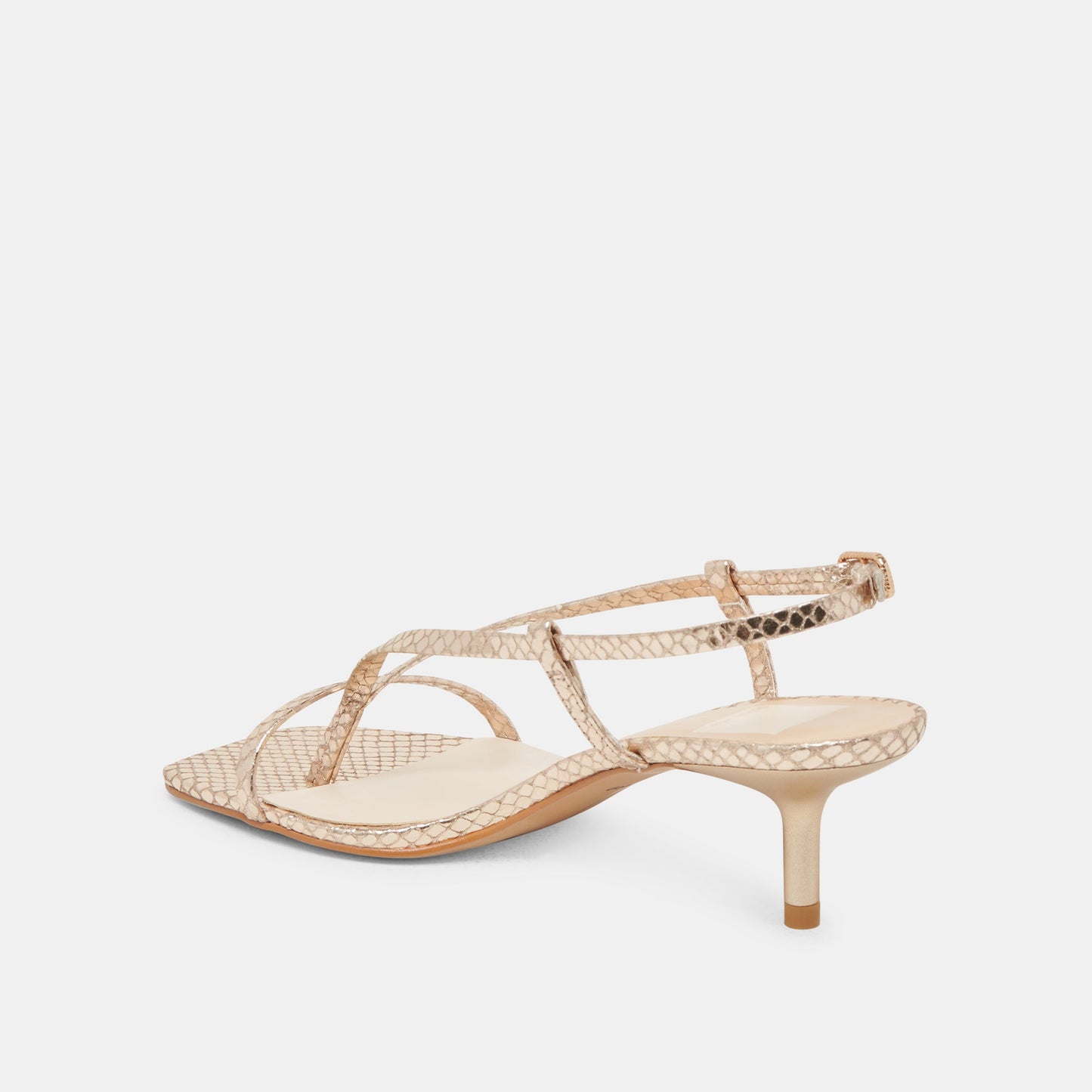 Dolce Vita LAURY HEELS CHAMPAGNE EMBOSSED LEATHER
 – Dolce Vita