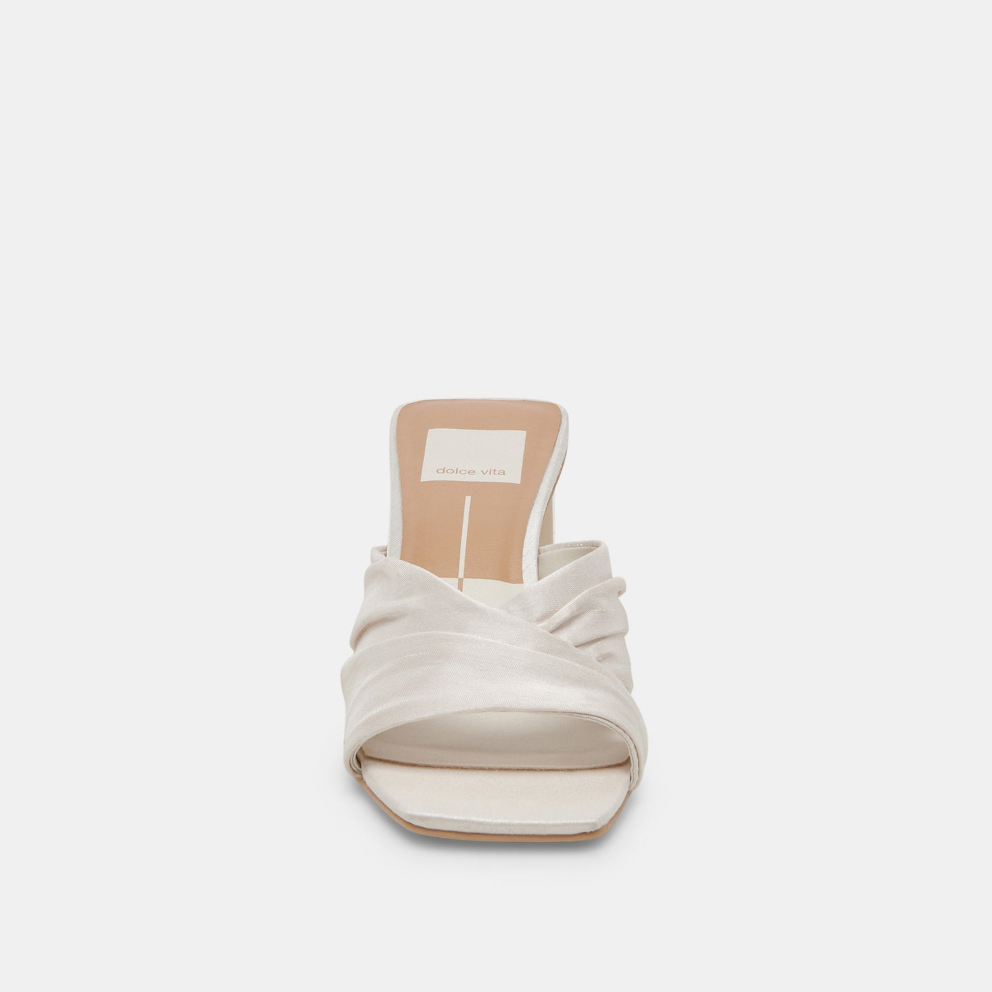 Dolce Vita CARLAN HEELS OFF WHITE SILK
 – Dolce Vita
