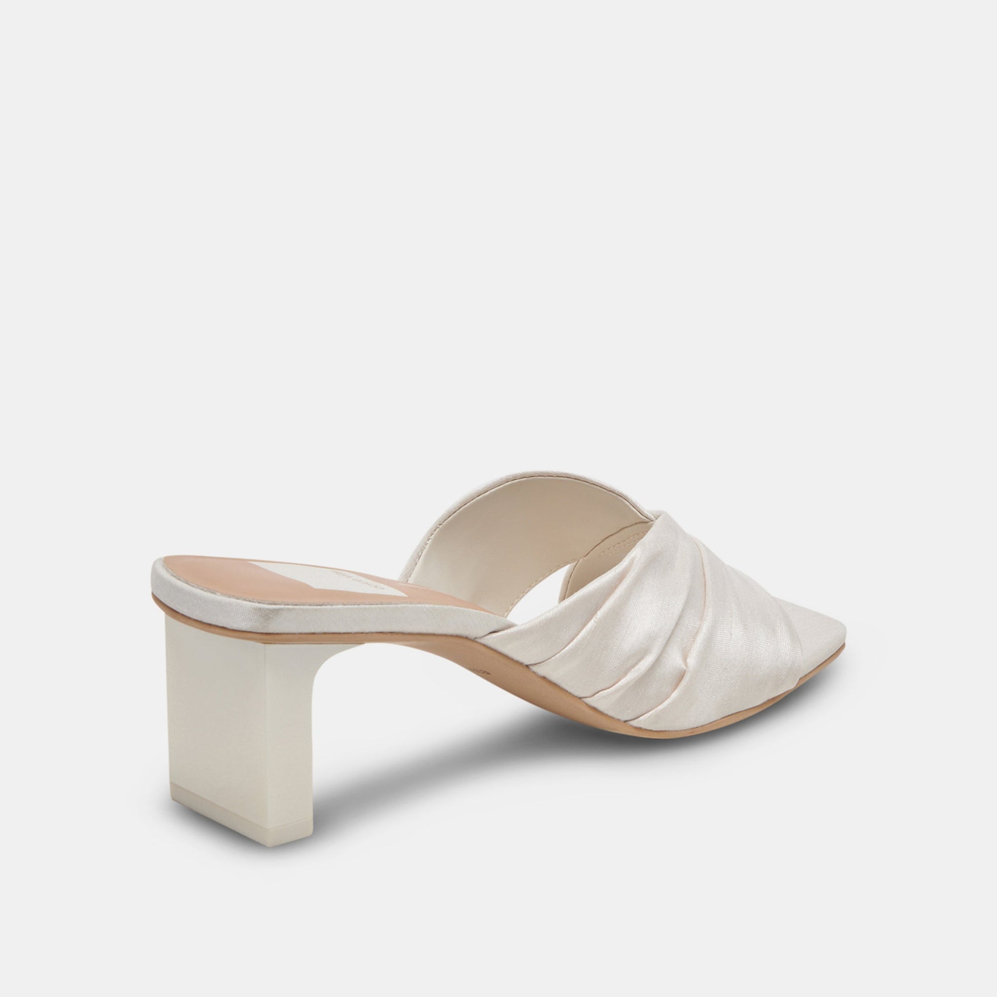 Dolce Vita CARLAN HEELS OFF WHITE SILK
 – Dolce Vita