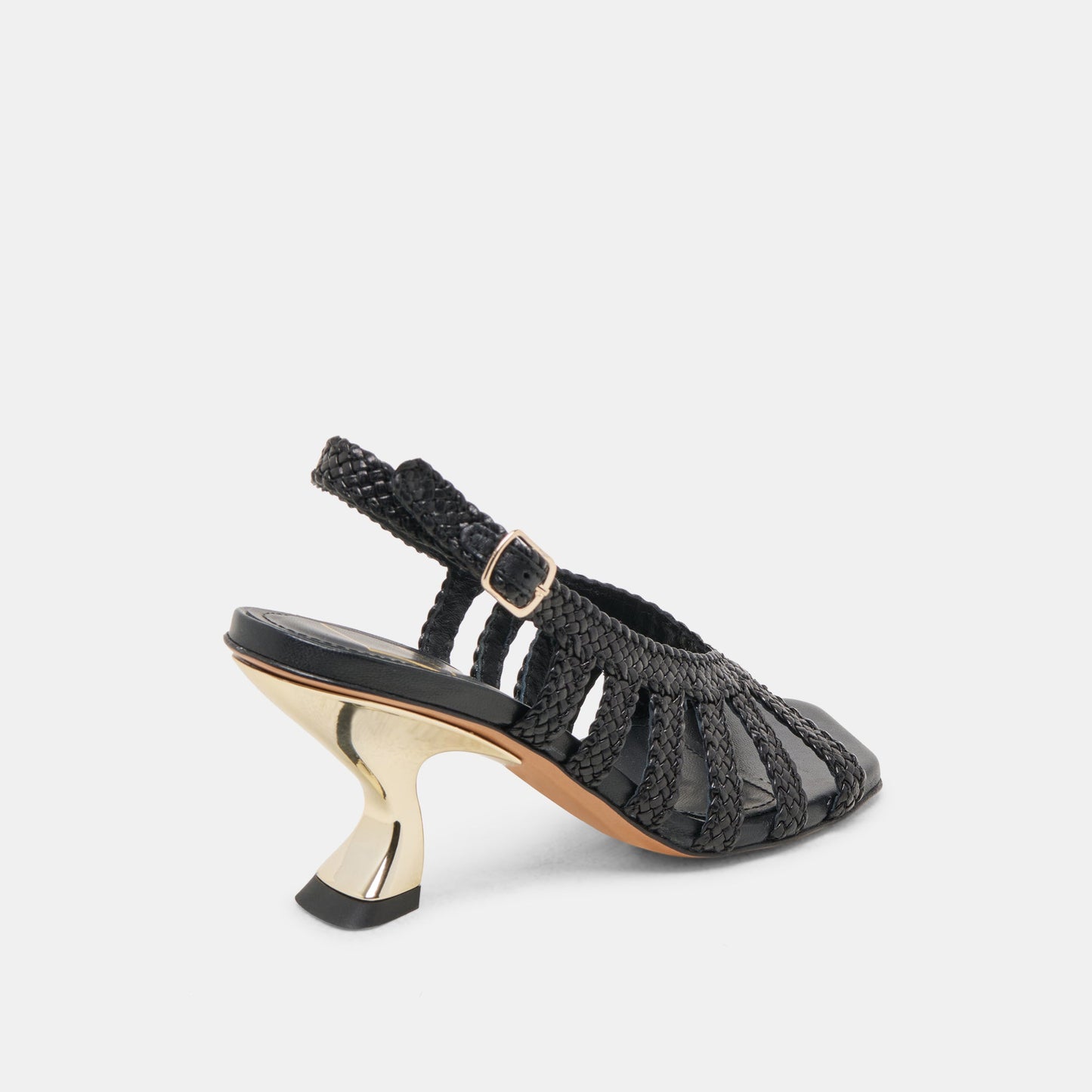 Dolce Vita SICILY HEELS BLACK WOVEN LEATHER
 – Dolce Vita