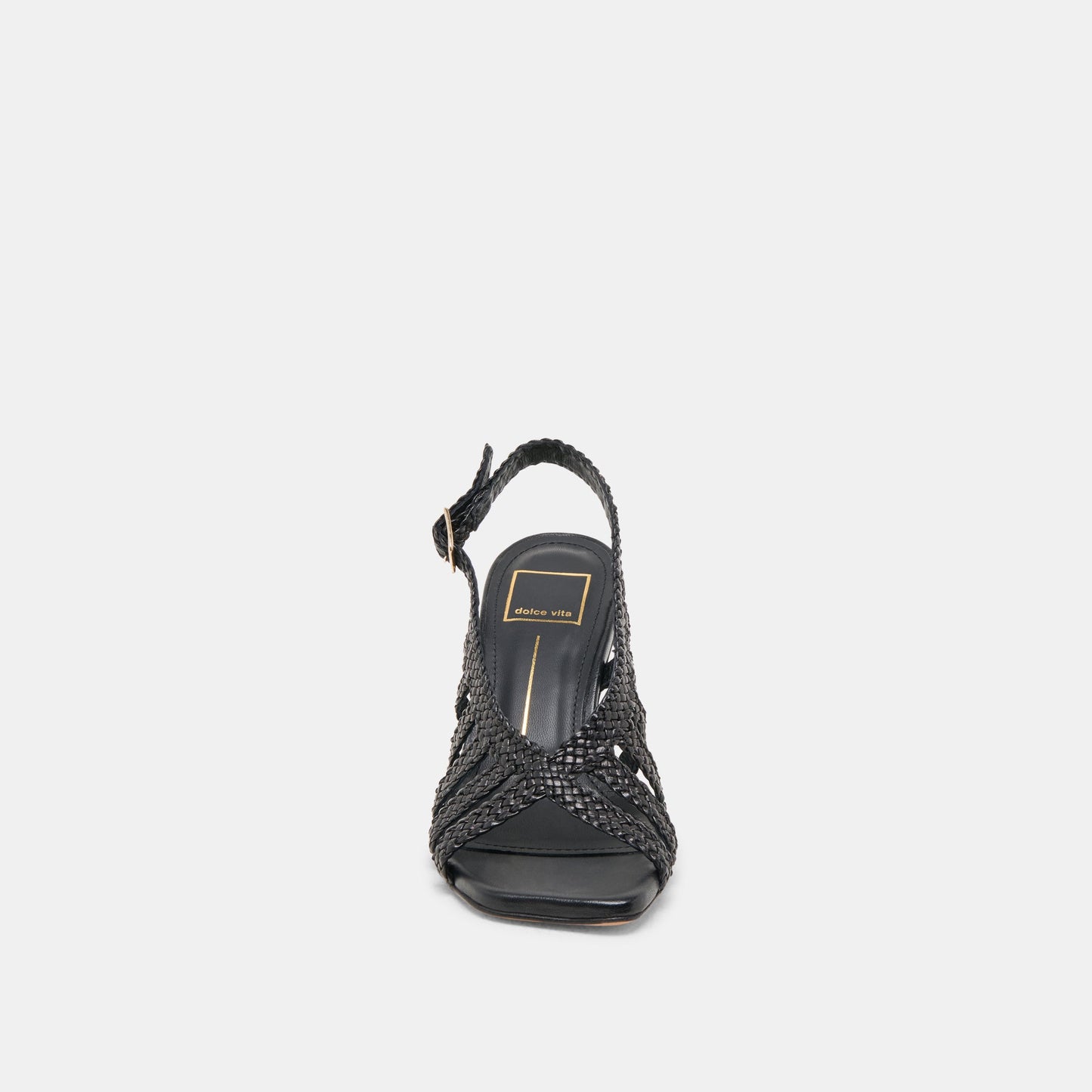 Dolce Vita SICILY HEELS BLACK WOVEN LEATHER
 – Dolce Vita