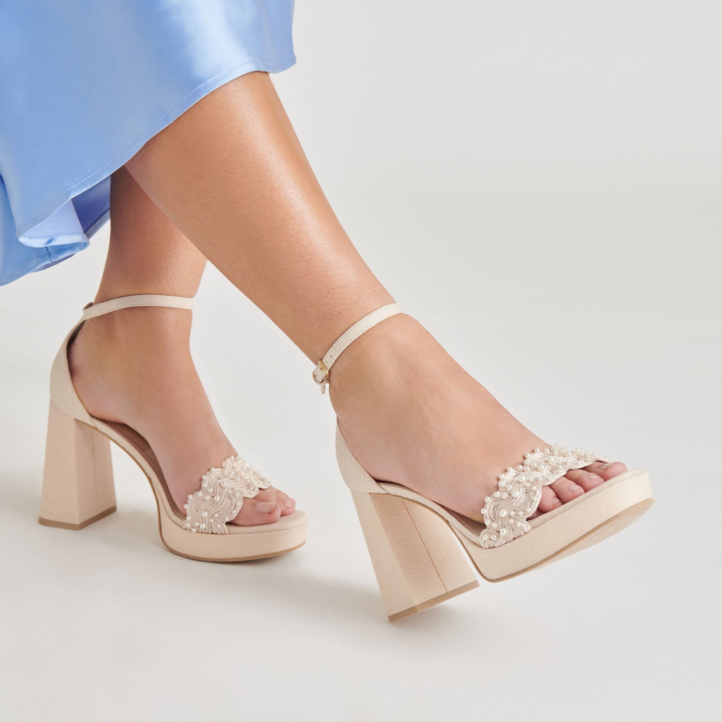 Dolce Vita PELTIN PEARL HEELS VANILLA WOVEN RAFFIA
 – Dolce Vita