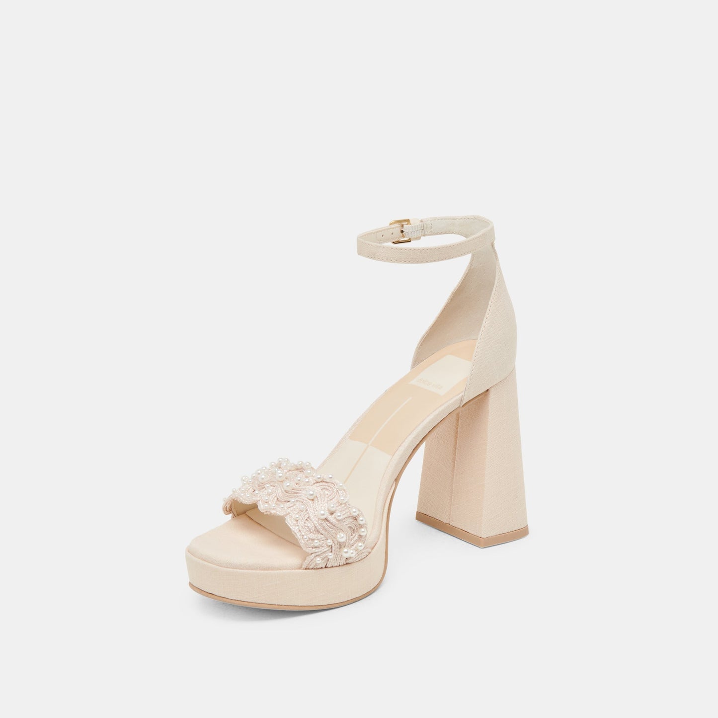 Dolce Vita PELTIN PEARL HEELS VANILLA WOVEN RAFFIA
 – Dolce Vita