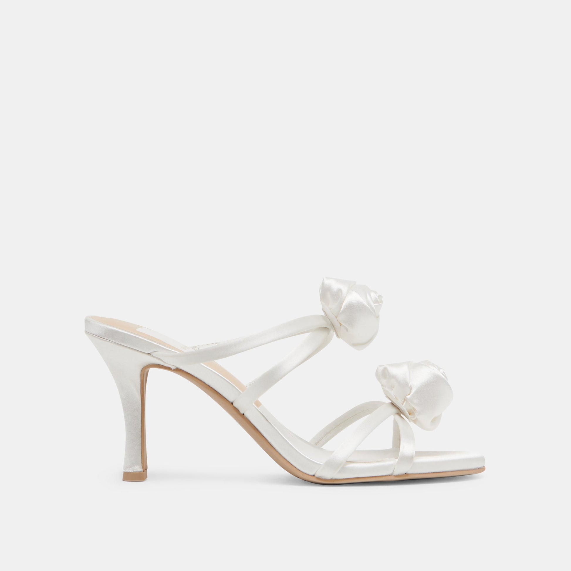 Dolce Vita LINZY HEELS TRUE WHITE SATIN
 – Dolce Vita