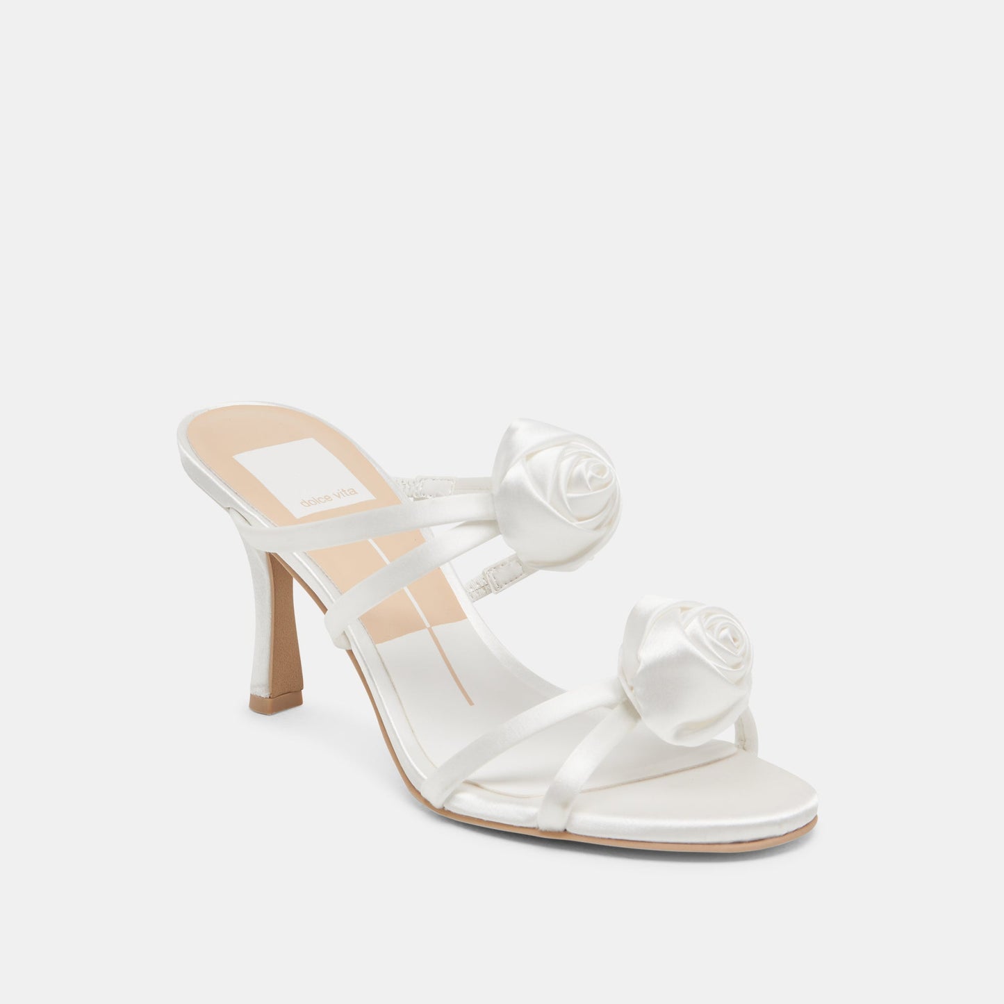 Dolce Vita LINZY HEELS TRUE WHITE SATIN
 – Dolce Vita