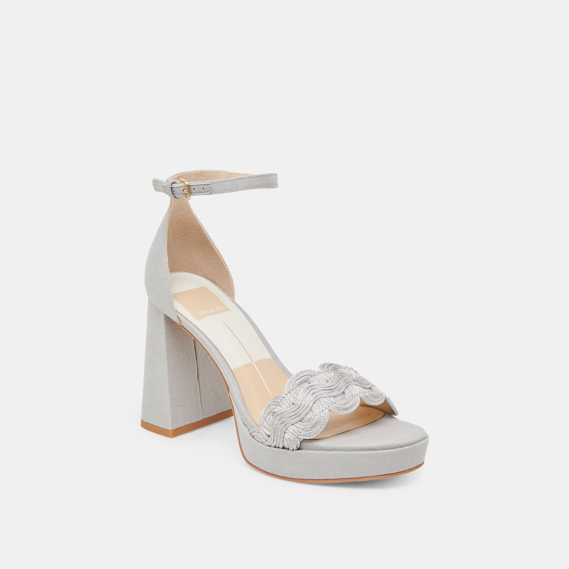 Dolce Vita PELTIN HEELS GREY WOVEN RAFFIA
 – Dolce Vita