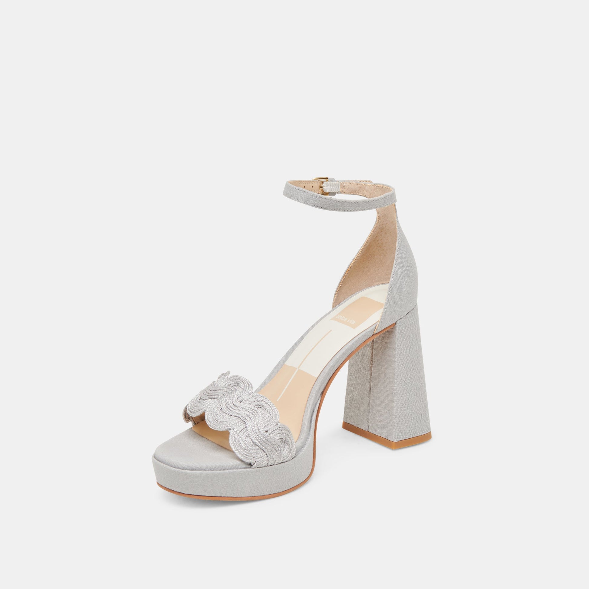 Dolce Vita PELTIN HEELS GREY WOVEN RAFFIA
 – Dolce Vita