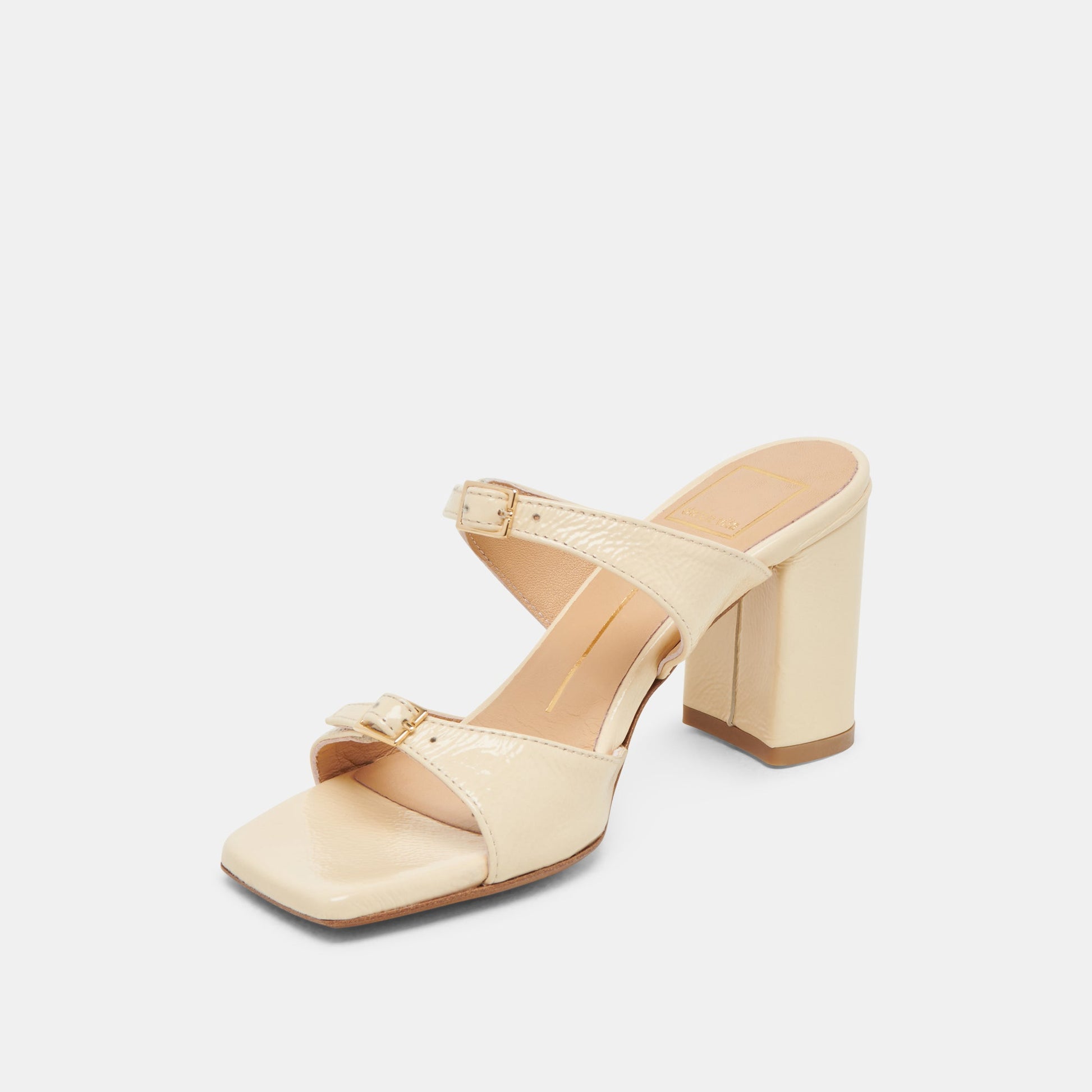 Dolce Vita SHANE HEELS LIGHT YELLOW CRINKLE PATENT
 – Dolce Vita