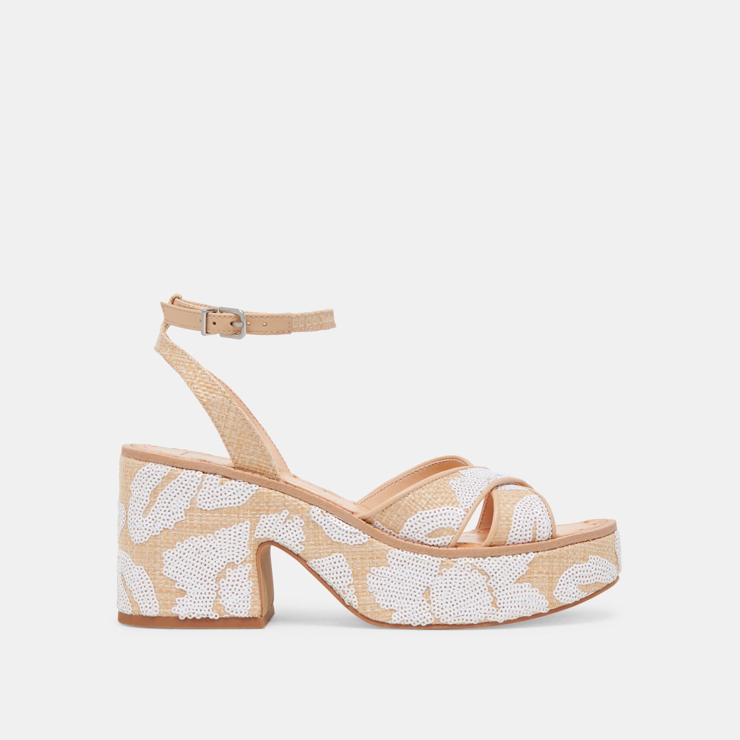 Dolce Vita ENIKO HEELS NATURAL MULTI FLORAL SEQUIN
 – Dolce Vita