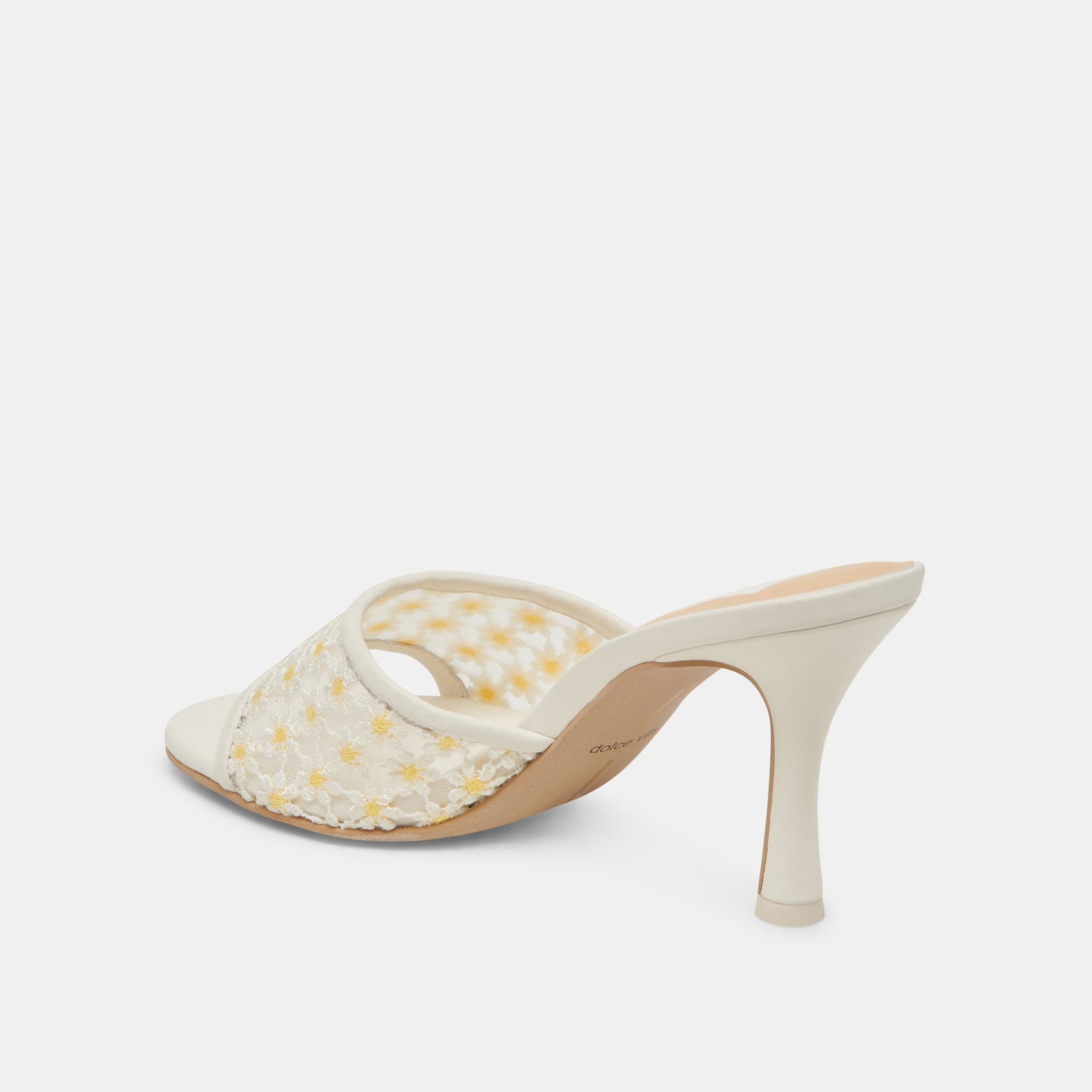 Dolce Vita LAVENA FLORAL HEELS WHITE YELLOW FLORAL MESH
 – Dolce Vita