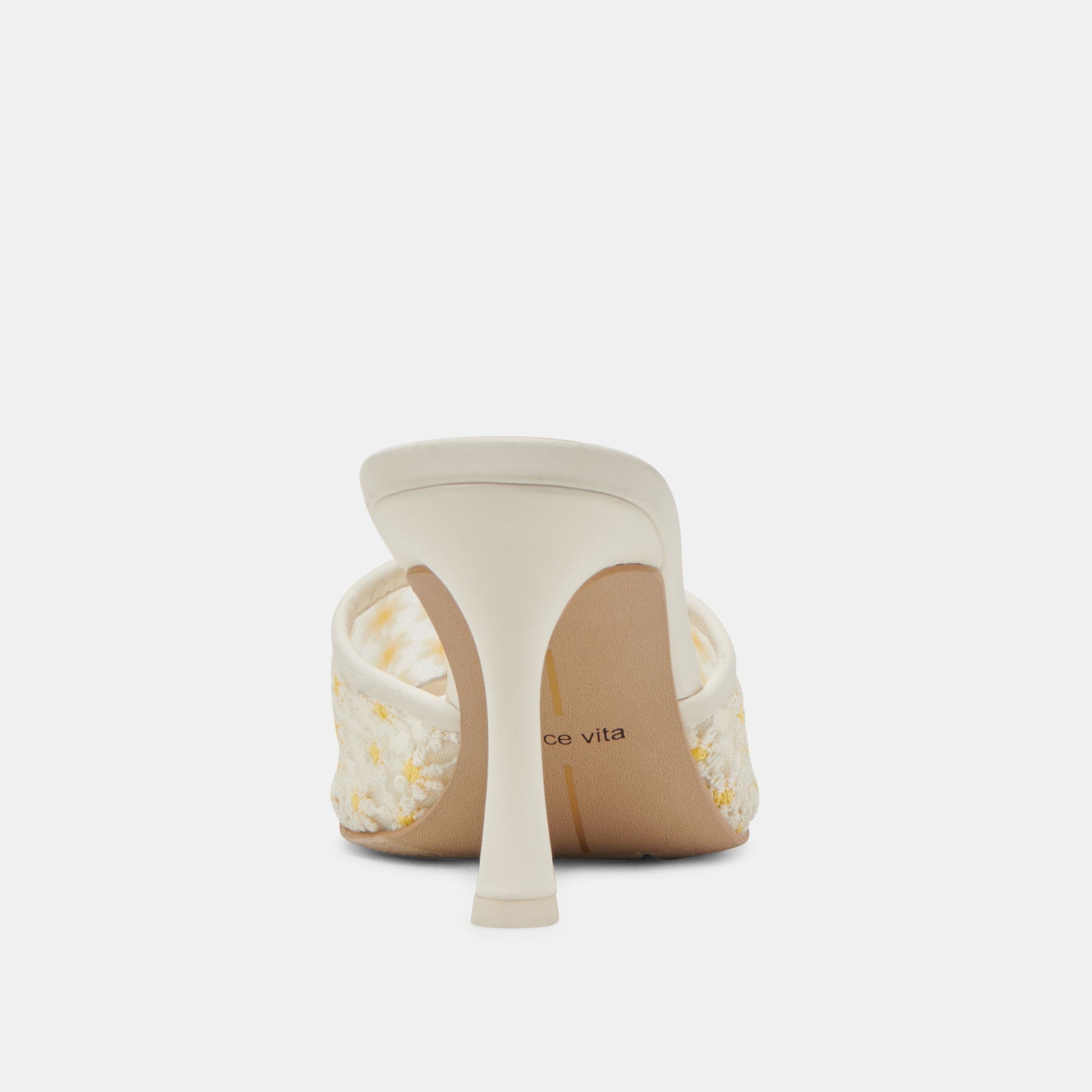 Dolce Vita LAVENA FLORAL HEELS WHITE YELLOW FLORAL MESH
 – Dolce Vita