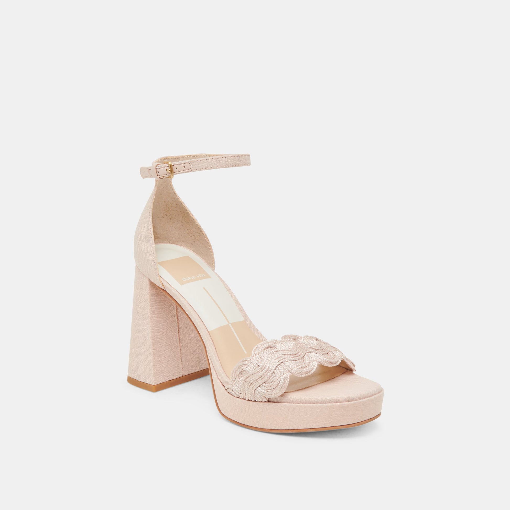 Dolce Vita PELTIN HEELS LIGHT PINK WOVEN RAFFIA
 – Dolce Vita