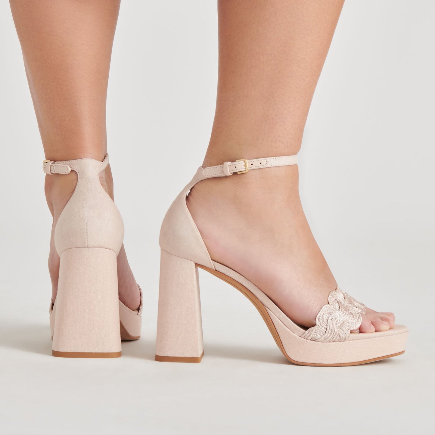 Dolce Vita PELTIN HEELS LIGHT PINK WOVEN RAFFIA
 – Dolce Vita