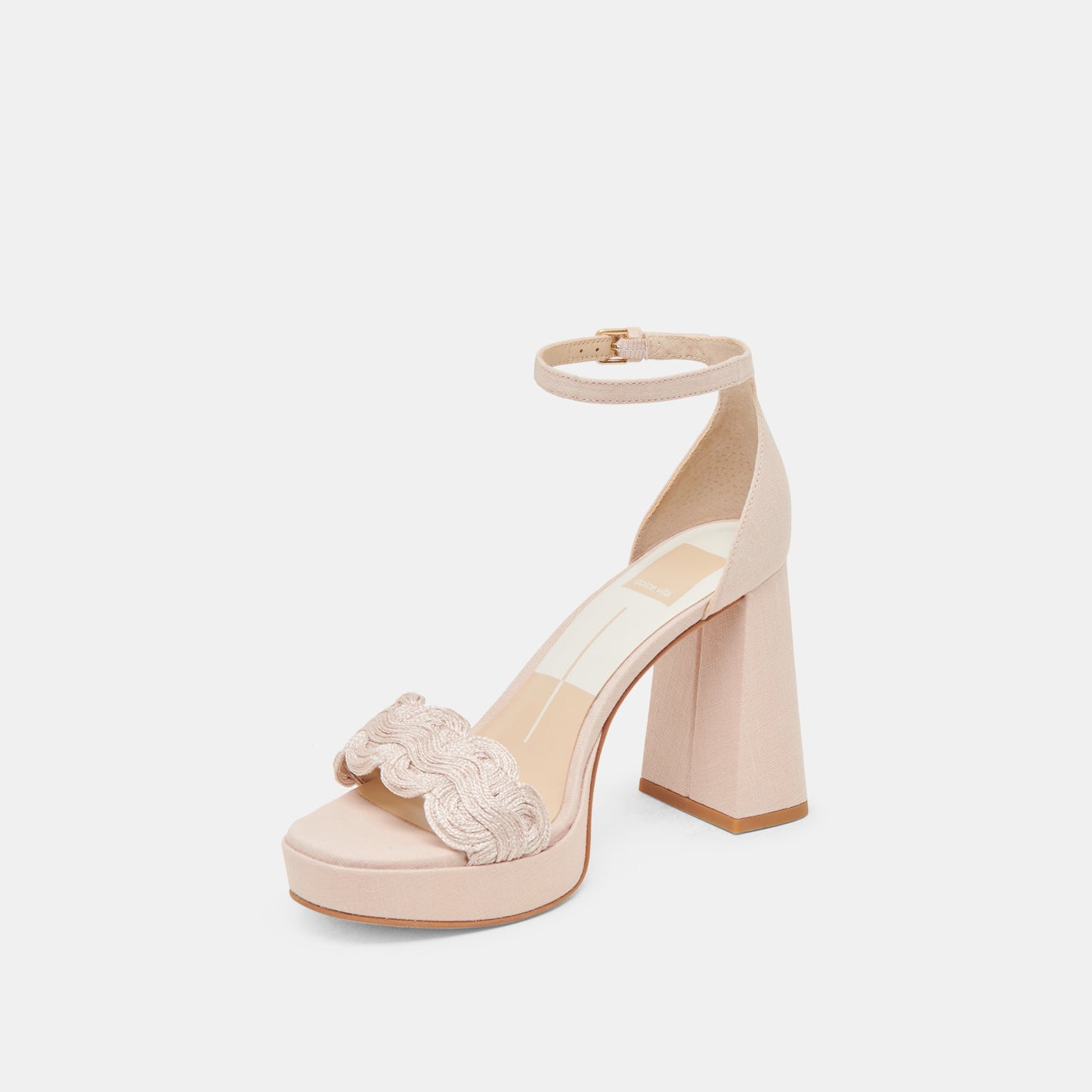 Dolce Vita PELTIN HEELS LIGHT PINK WOVEN RAFFIA
 – Dolce Vita