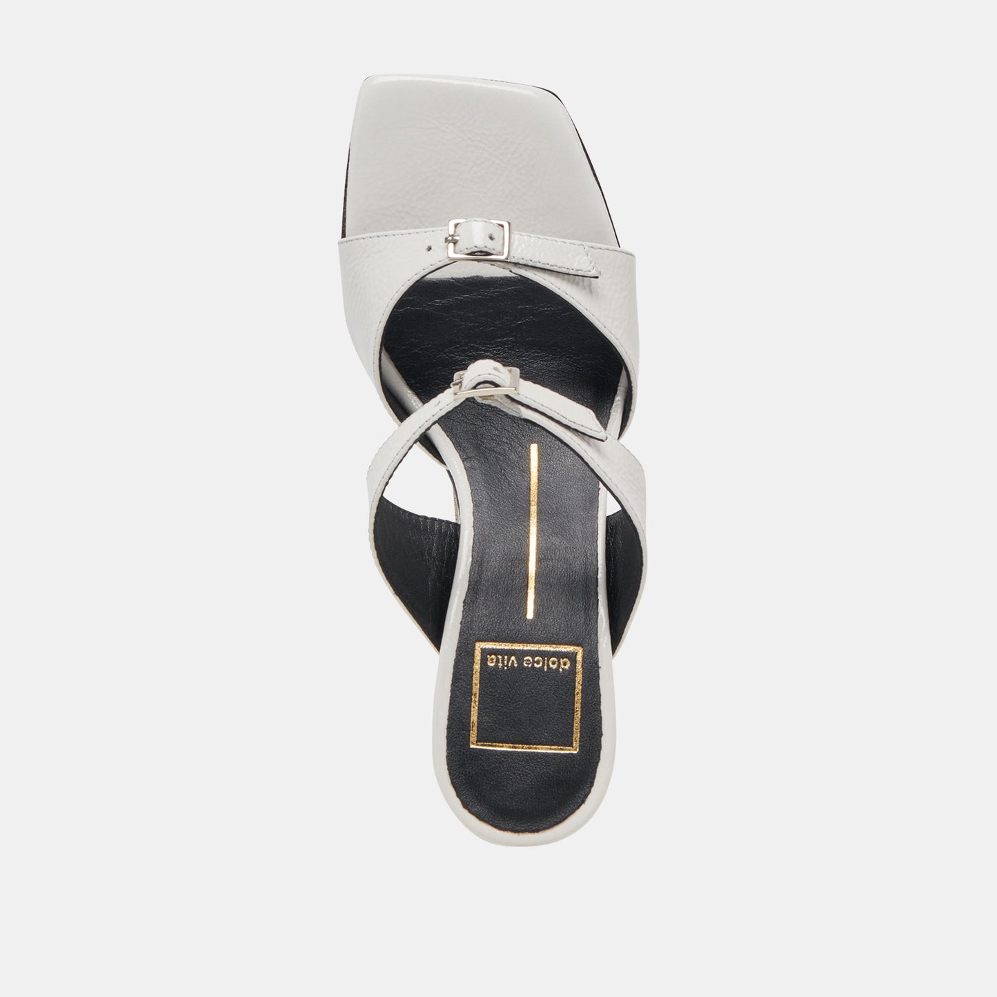Dolce Vita SHANE HEELS OFF WHITE CRINKLE PATENT
 – Dolce Vita