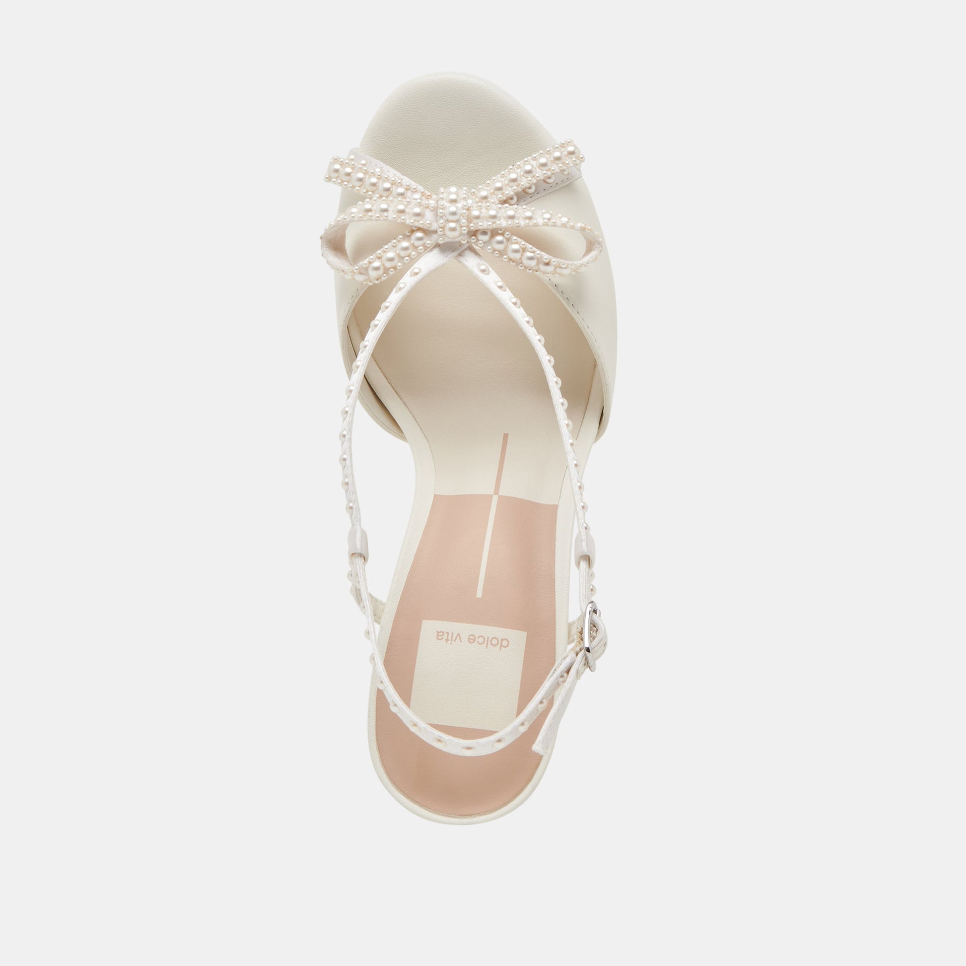 Dolce Vita LONNY PEARL HEELS WHITE SATIN
 – Dolce Vita