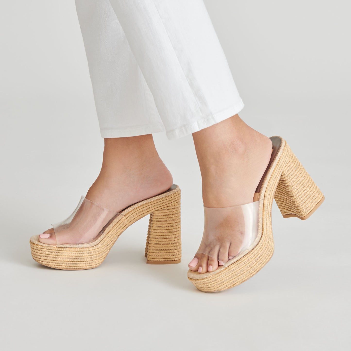 Dolce Vita LICHIA HEELS NATURAL VINYL
 – Dolce Vita