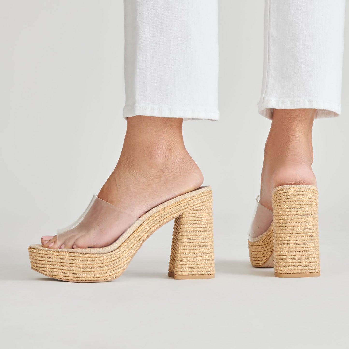 Dolce Vita LICHIA HEELS NATURAL VINYL
 – Dolce Vita