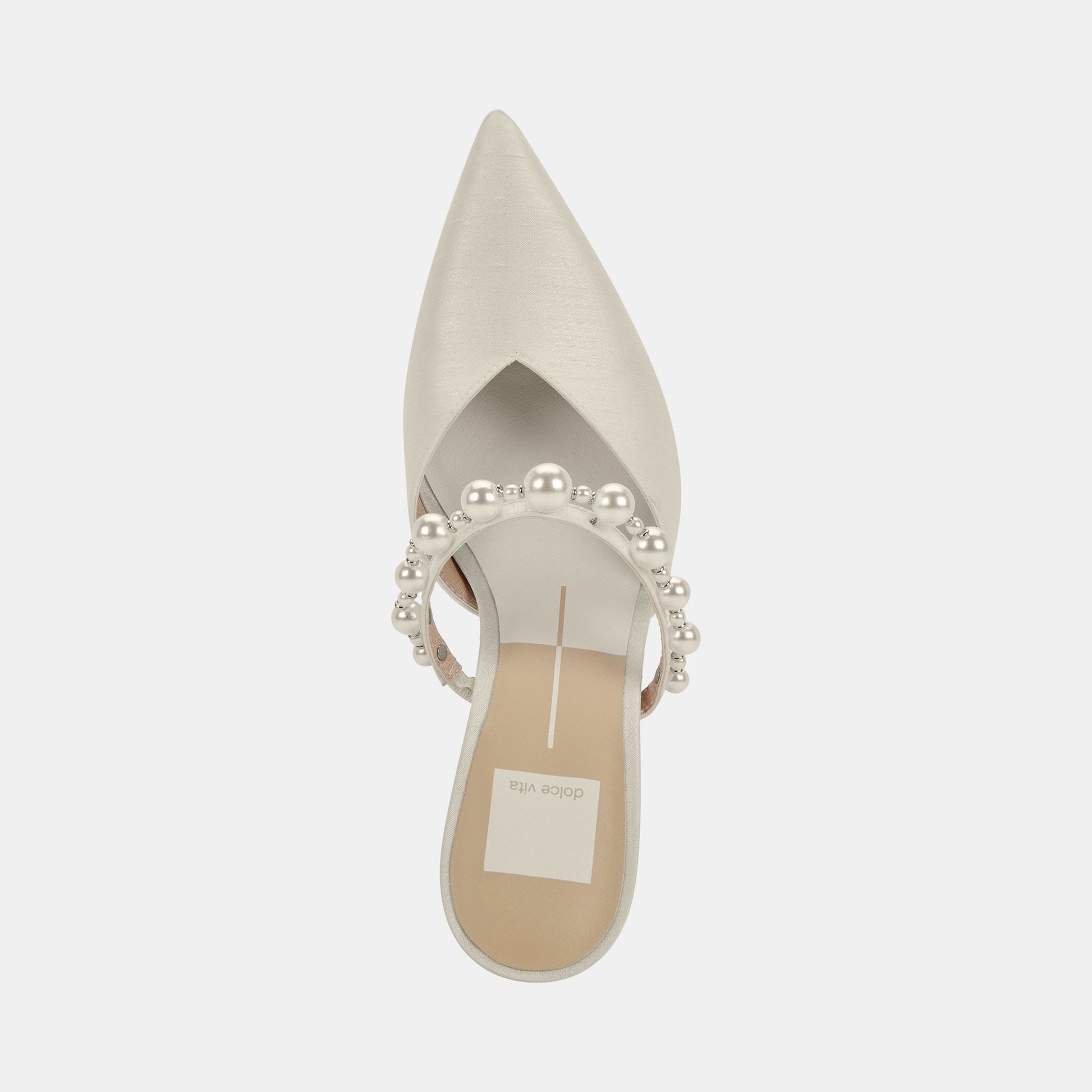 Dolce Vita KANIKA Pearl Heels Vanilla Silk | Vanilla Silk Pearl Tapered Heels
 – Dolce Vita