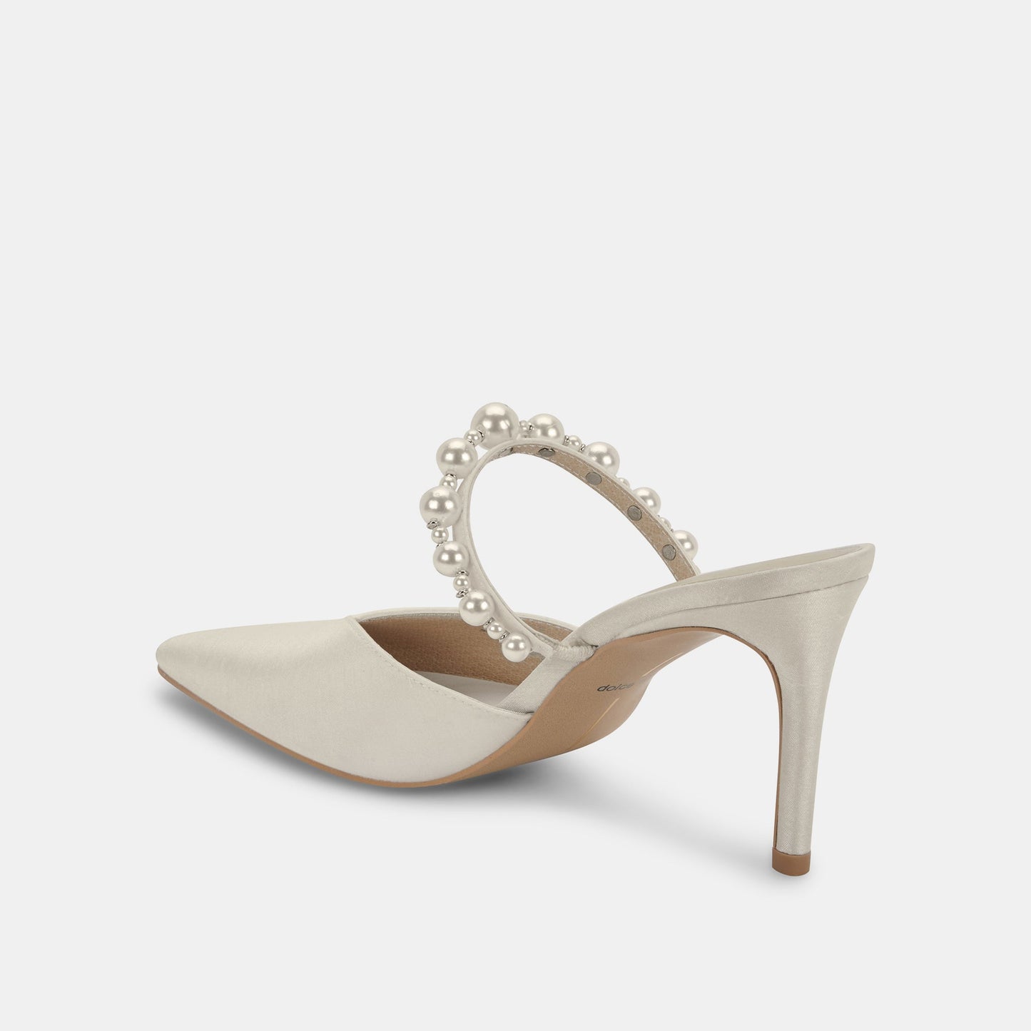 Dolce Vita KANIKA Pearl Heels Vanilla Silk | Vanilla Silk Pearl Tapered Heels
 – Dolce Vita